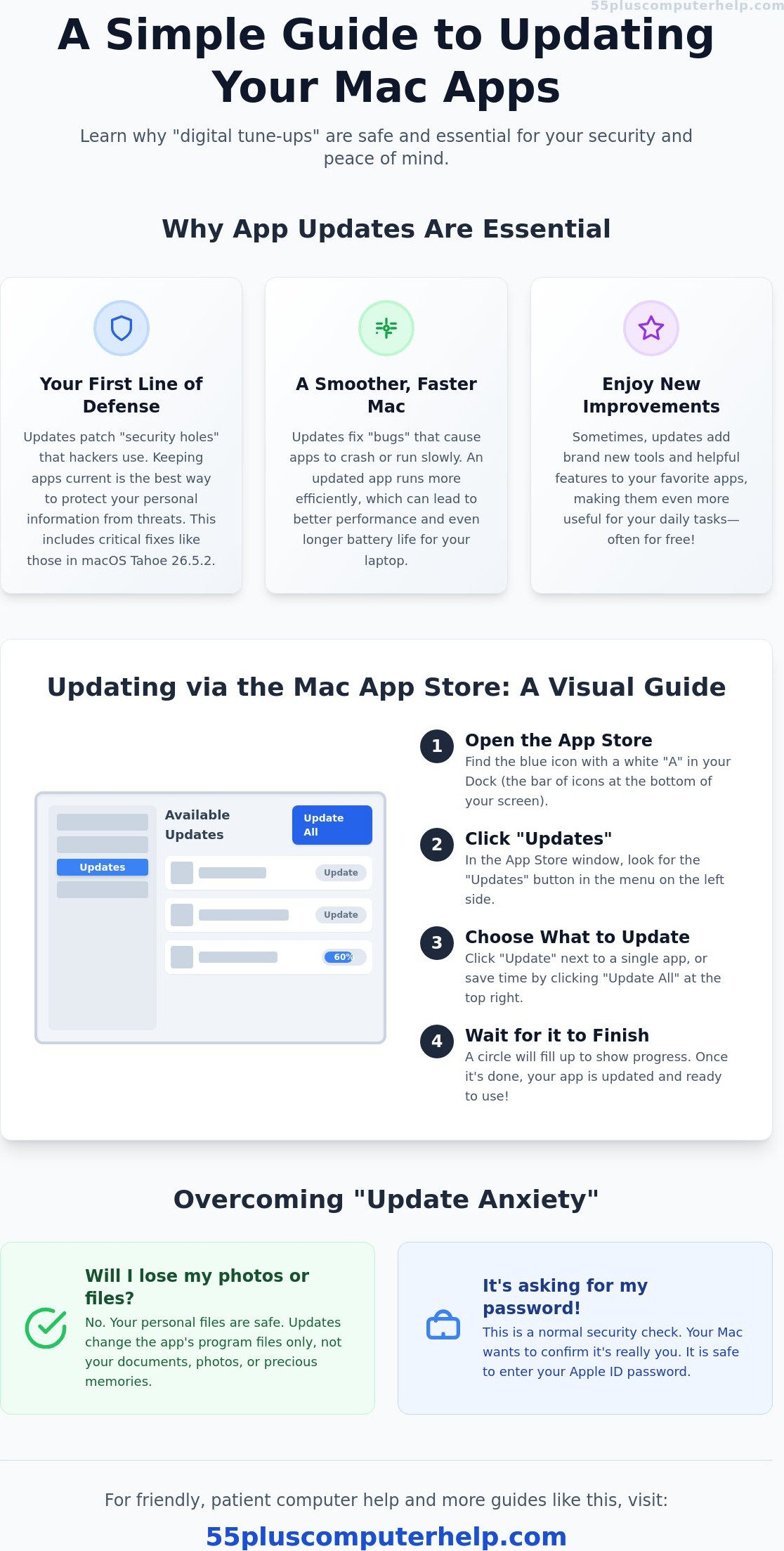 How to update apps on a mac computer