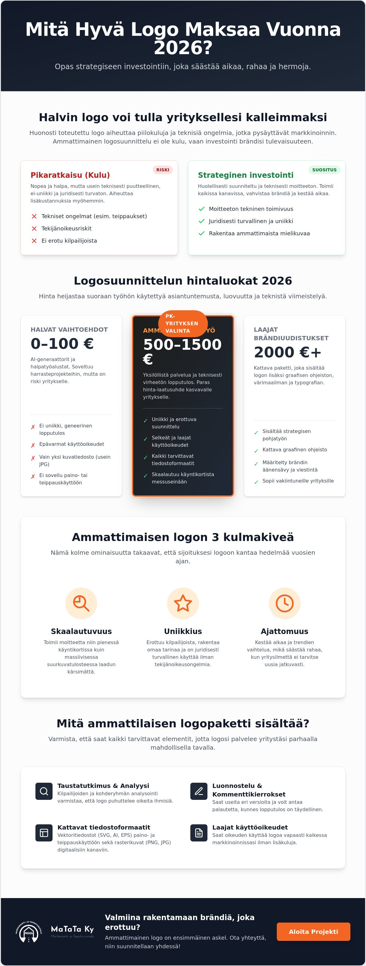 Mitä maksaa hyvä logo