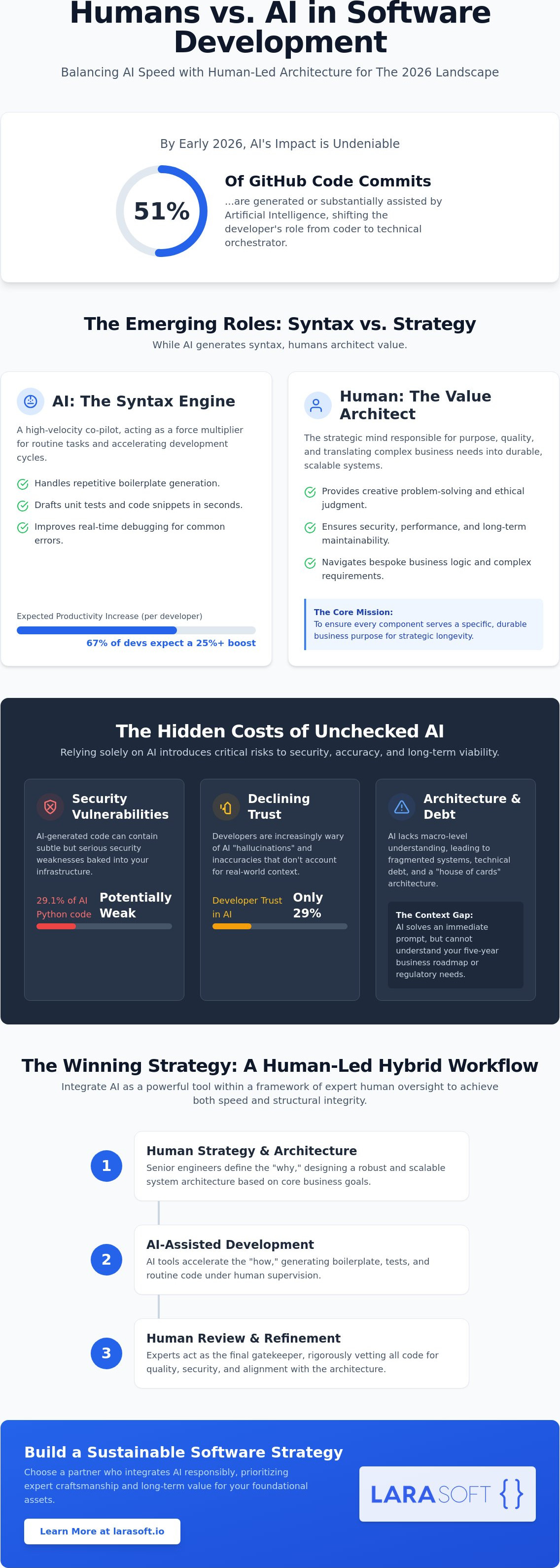 Humans vs AI in software