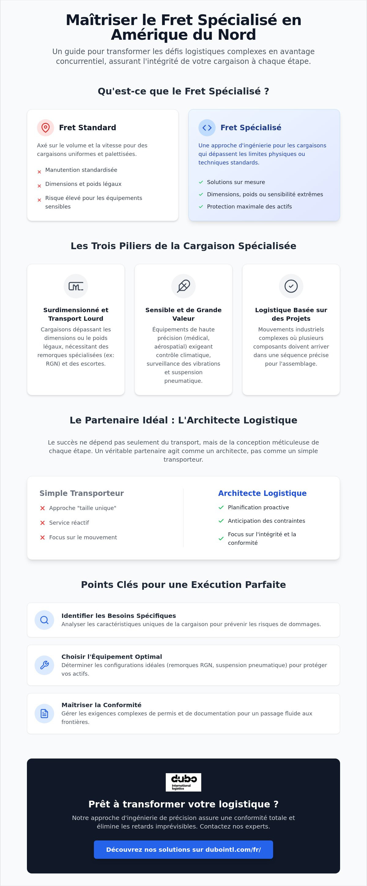 Fret spécialisé Amérique du Nord