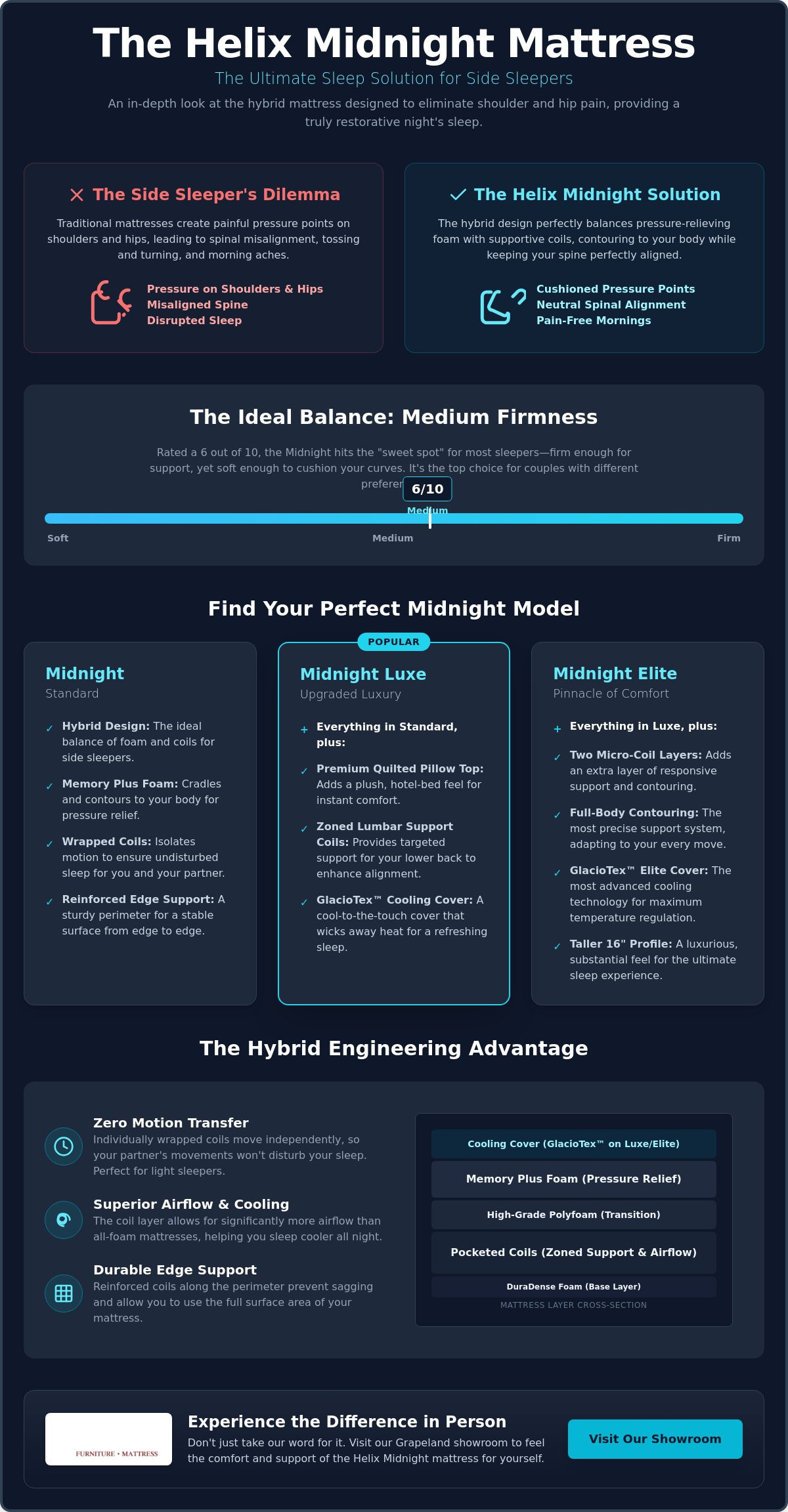 Helix midnight mattress