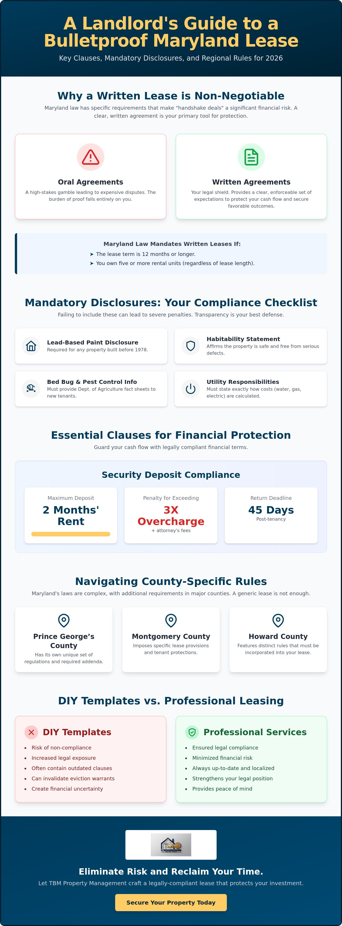 What to include in a maryland rental agreement