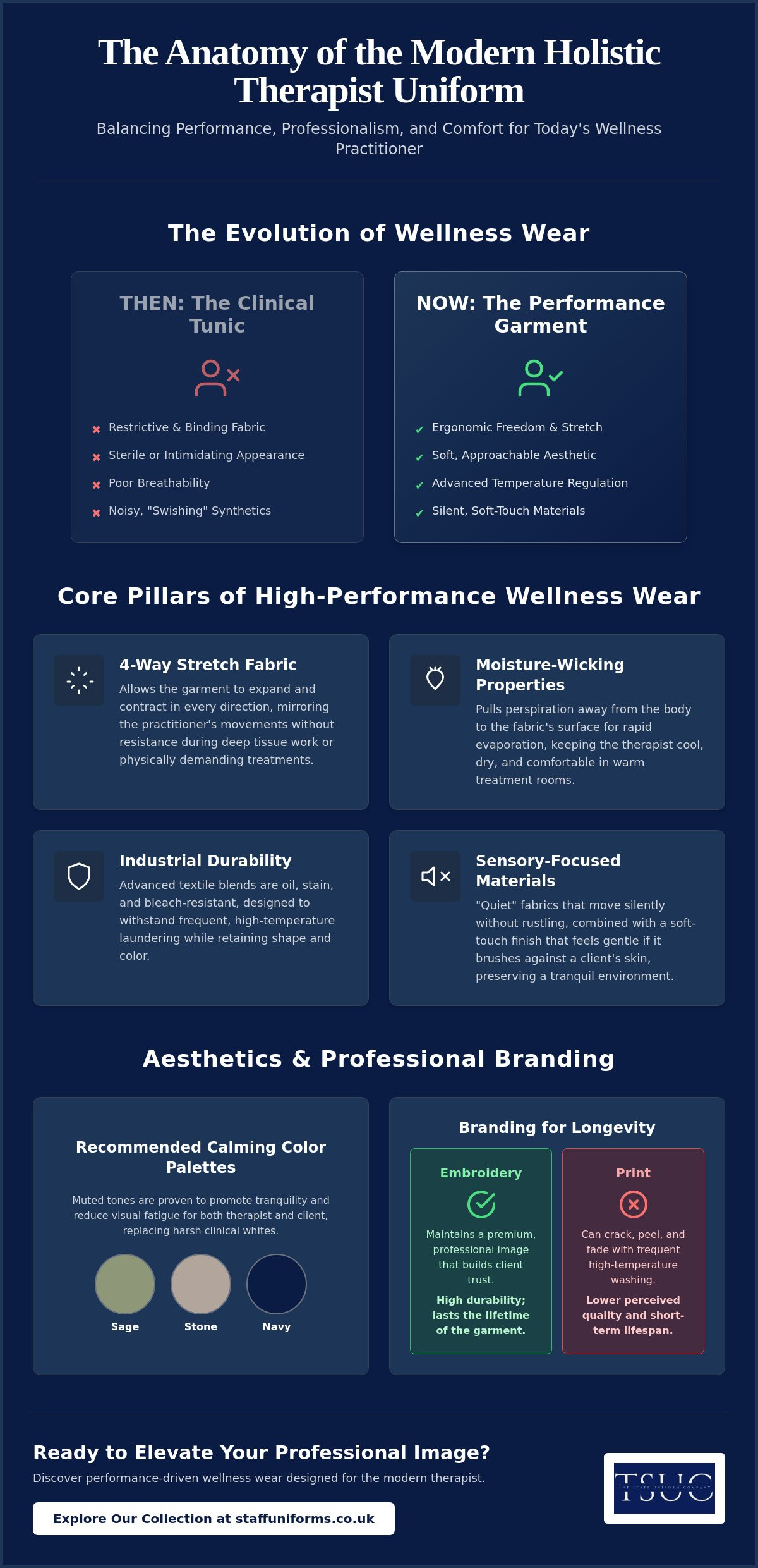 Holistic therapist uniforms