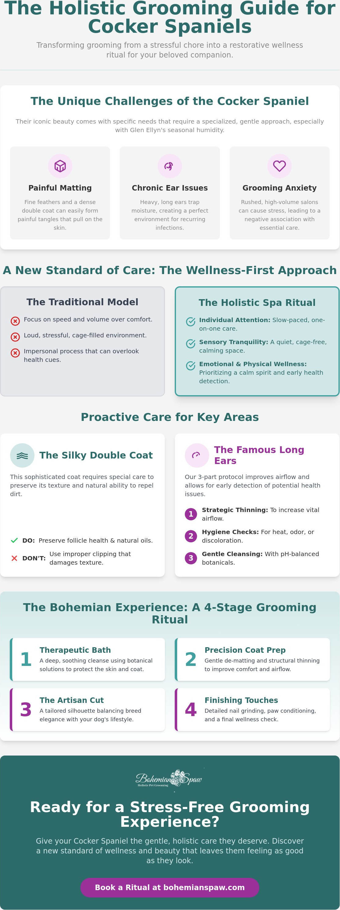 Cocker spaniel grooming Glen Ellyn