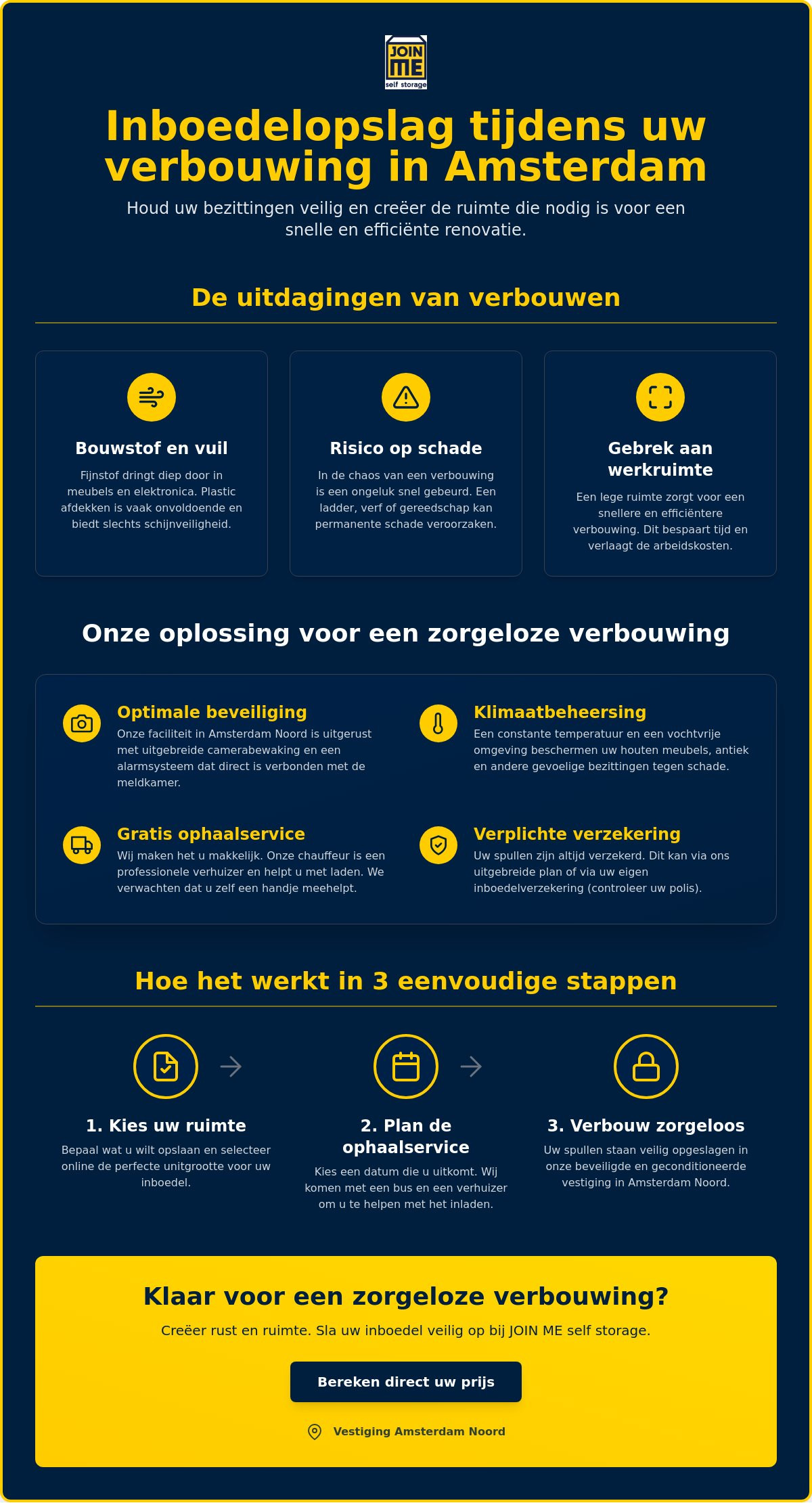 Inboedelopslag tijdens verbouwing