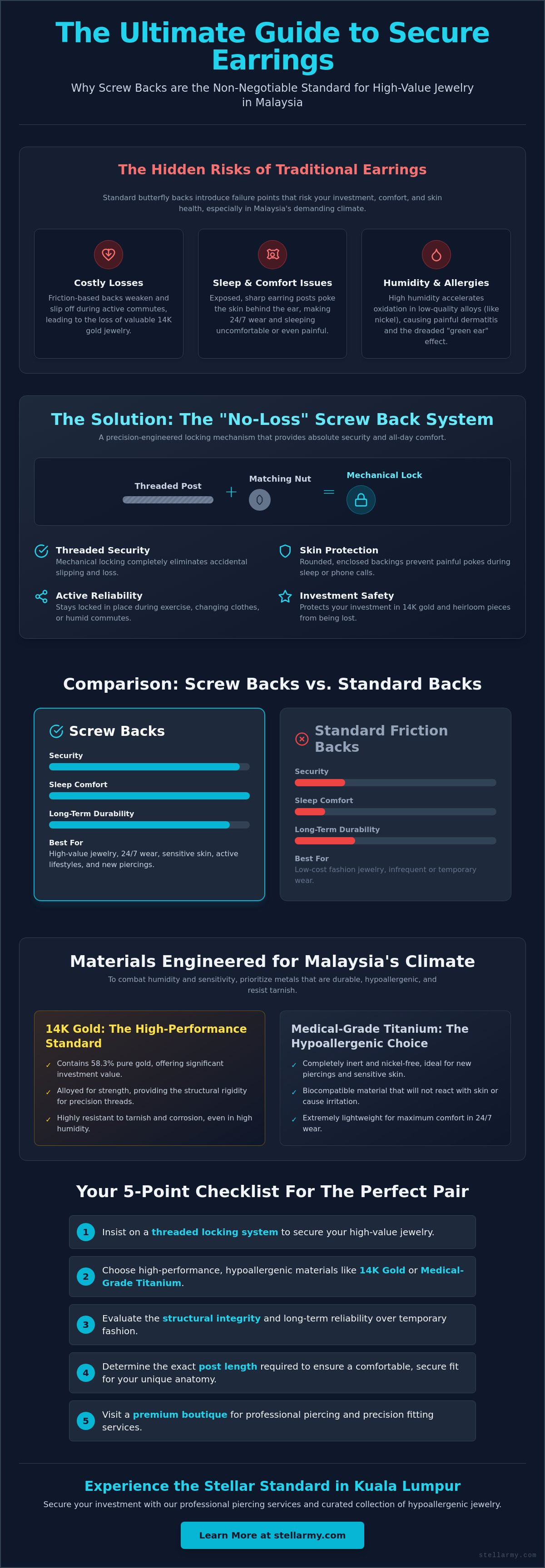 Screw back earrings malaysia