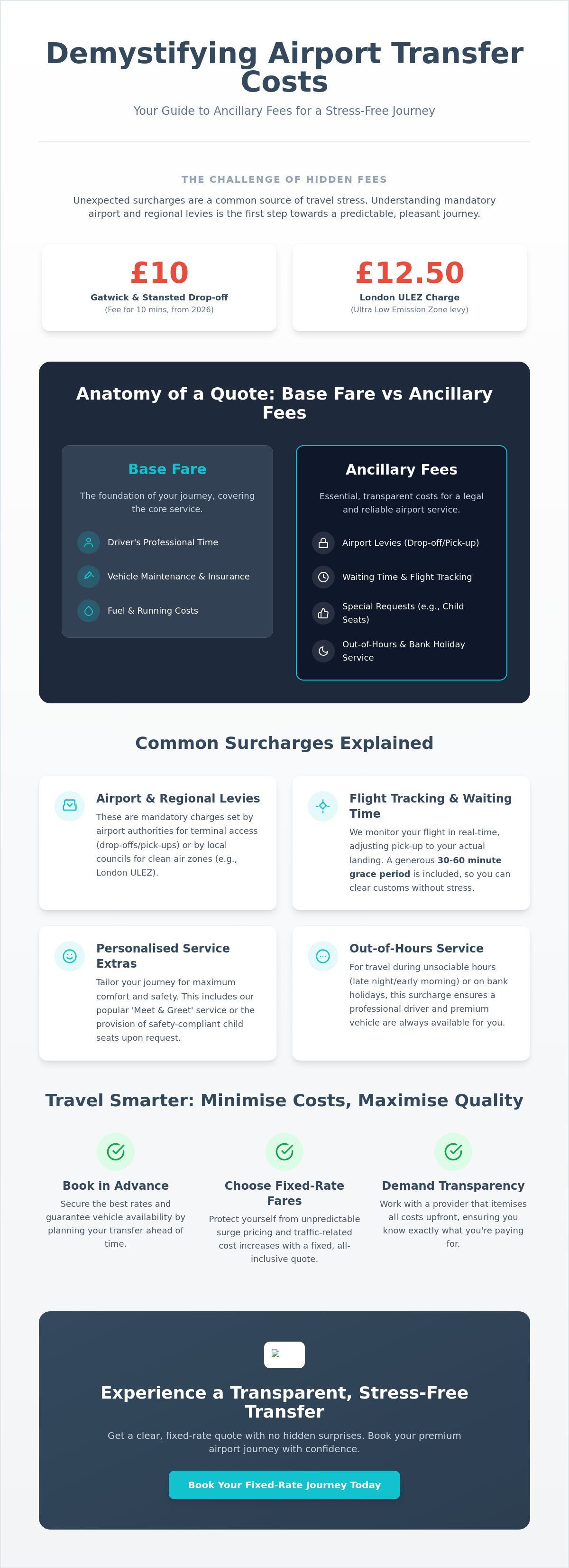 Airport transfer ancillary fees