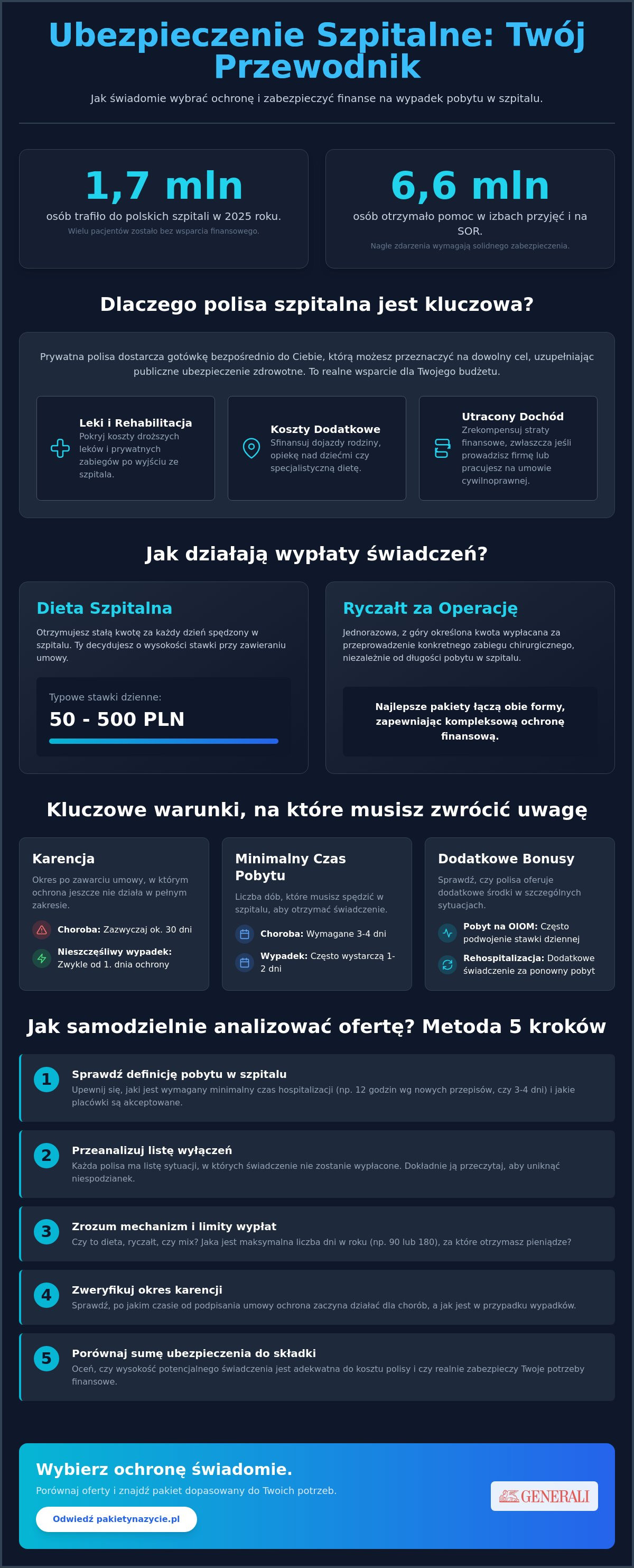 Ubezpieczenie na wypadek pobytu w szpitalu