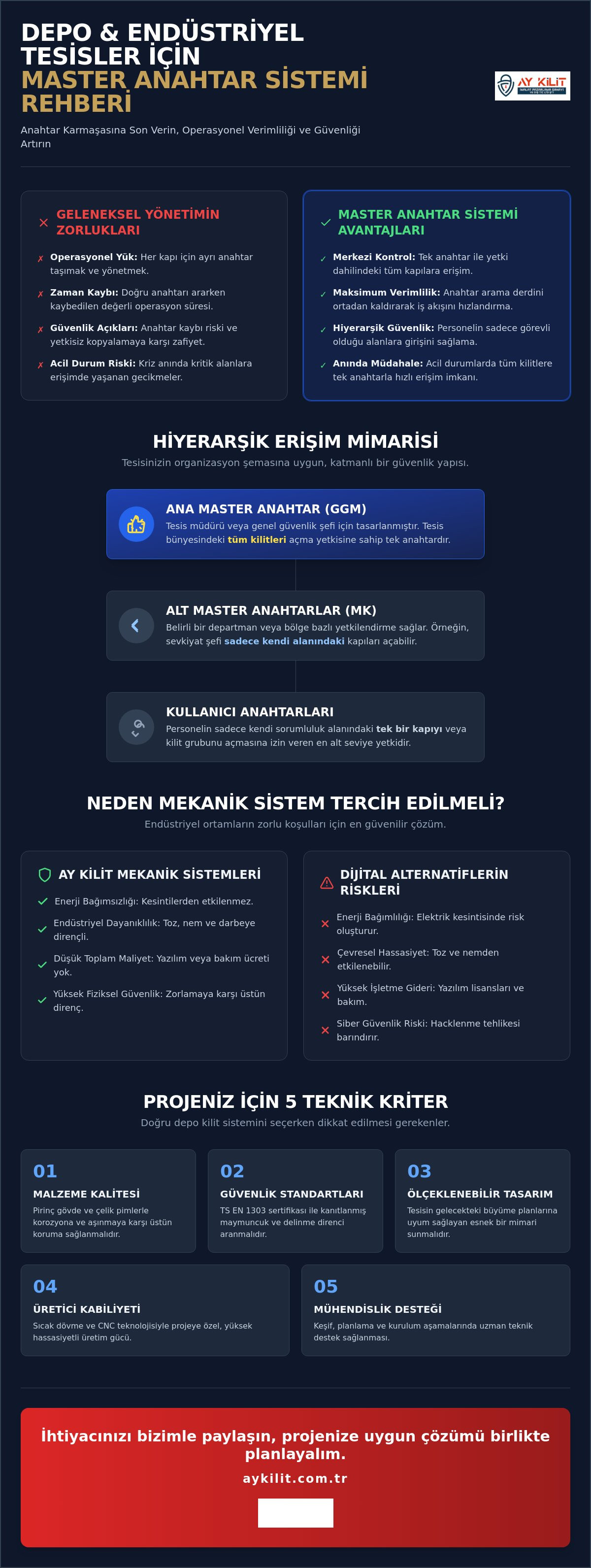 Depo master anahtar sistemi