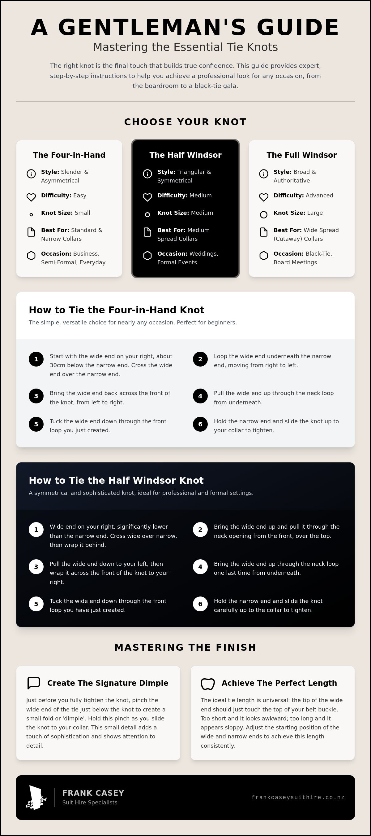 How to tie a tie