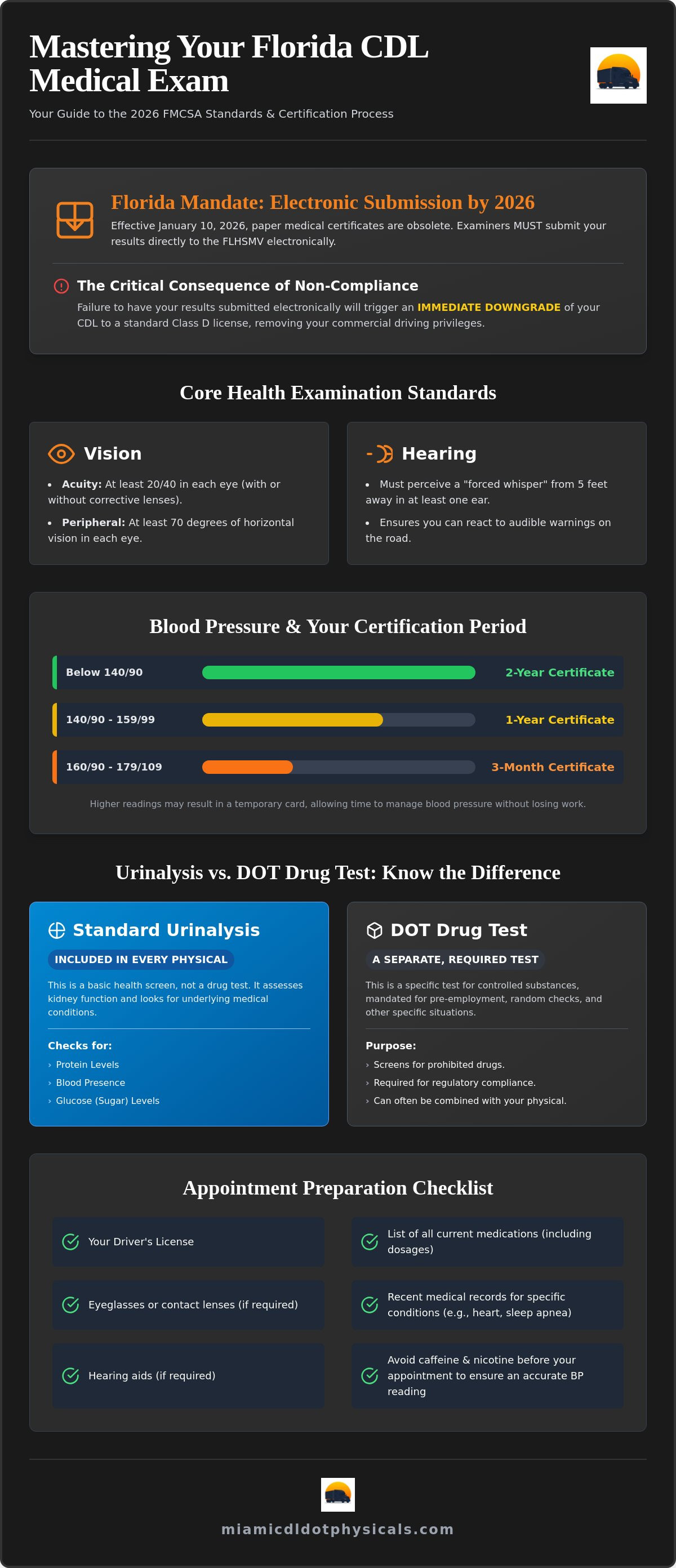 CDL medical exam South Florida