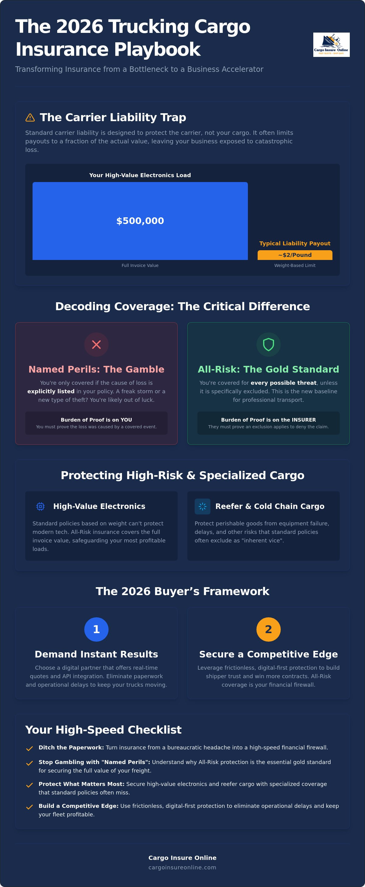 Trucking cargo insurance