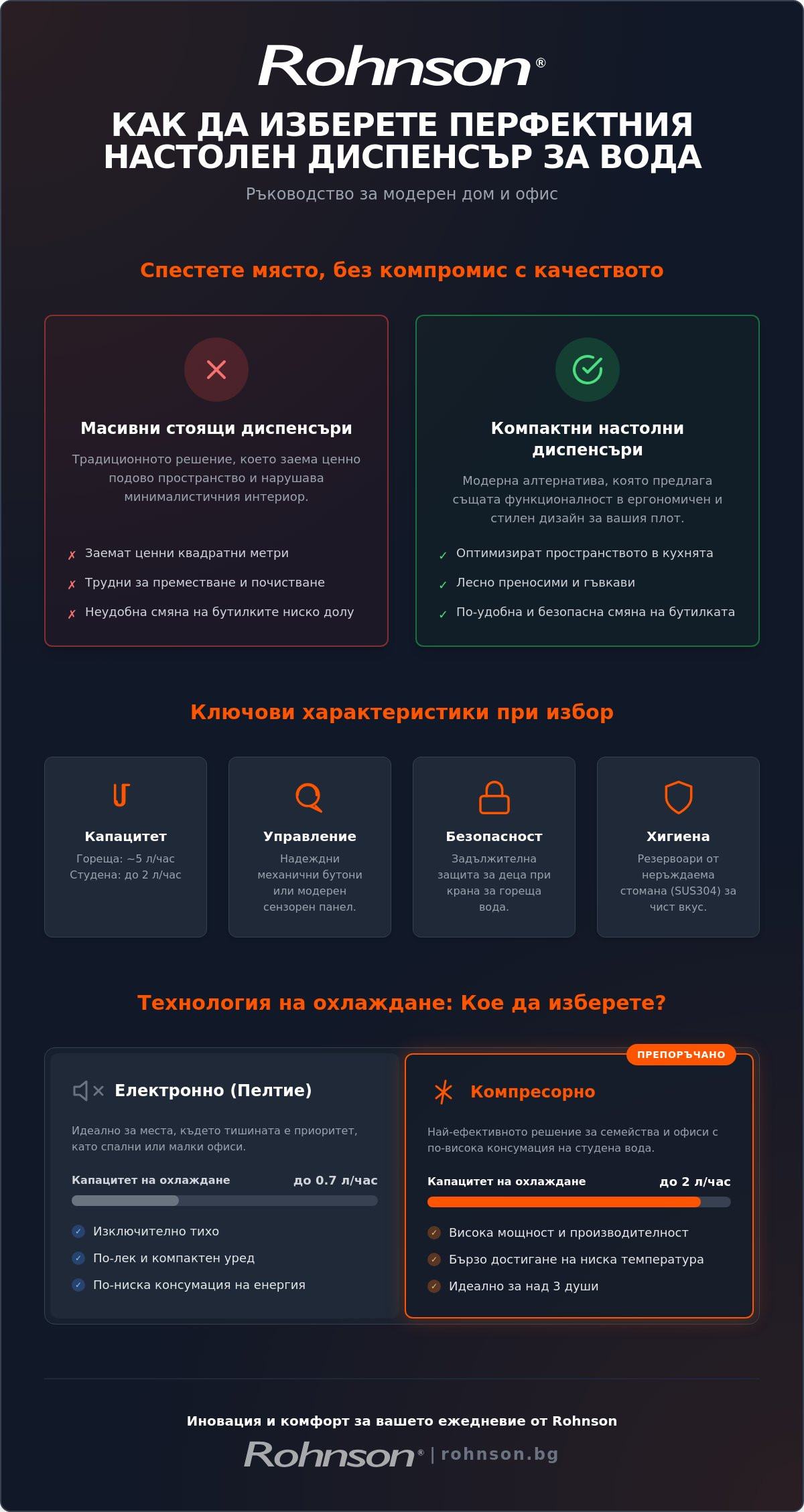 настолен диспенсър за минерална вода