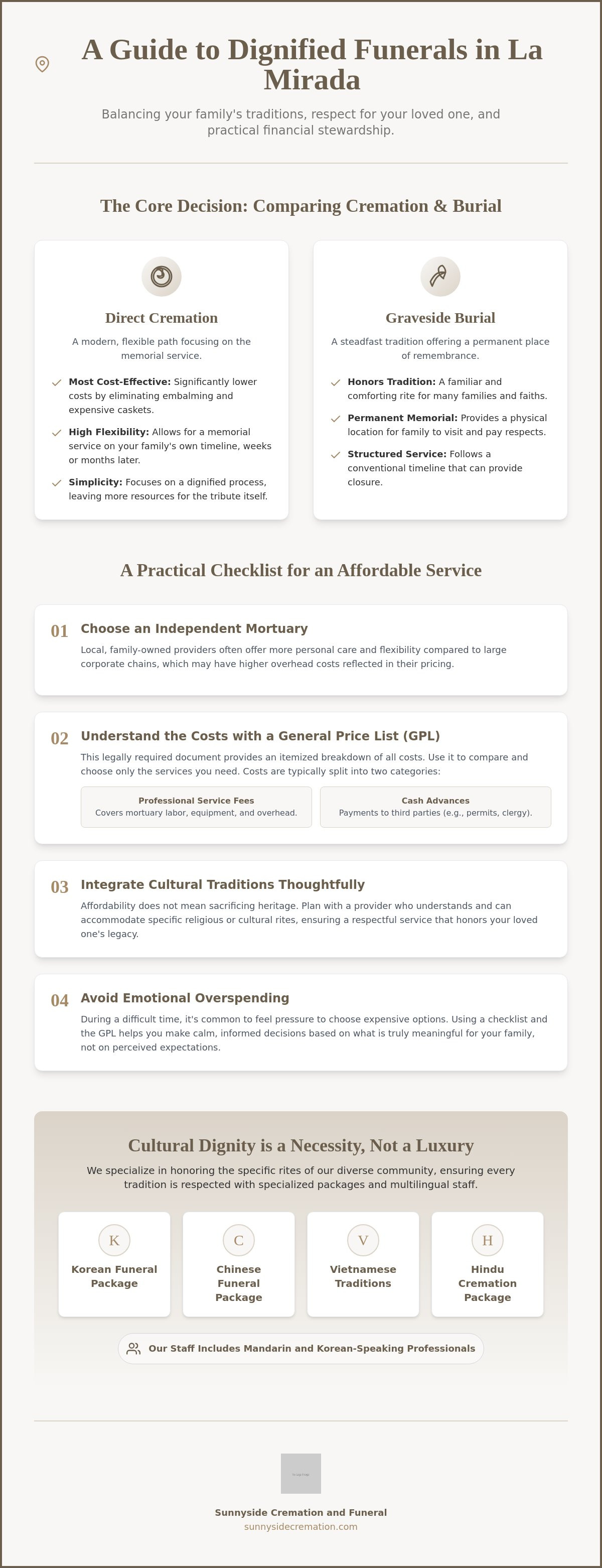 Affordable funeral La Mirada
