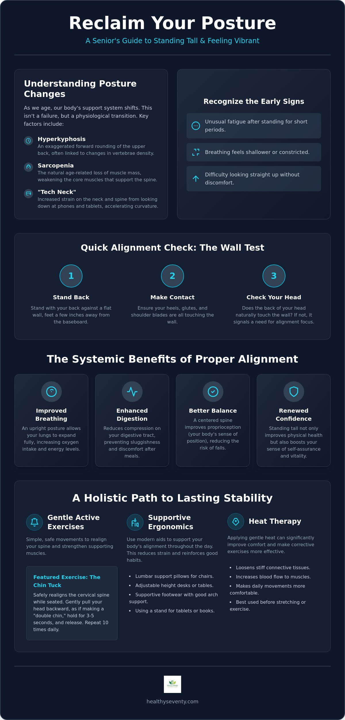 Posture correction for seniors