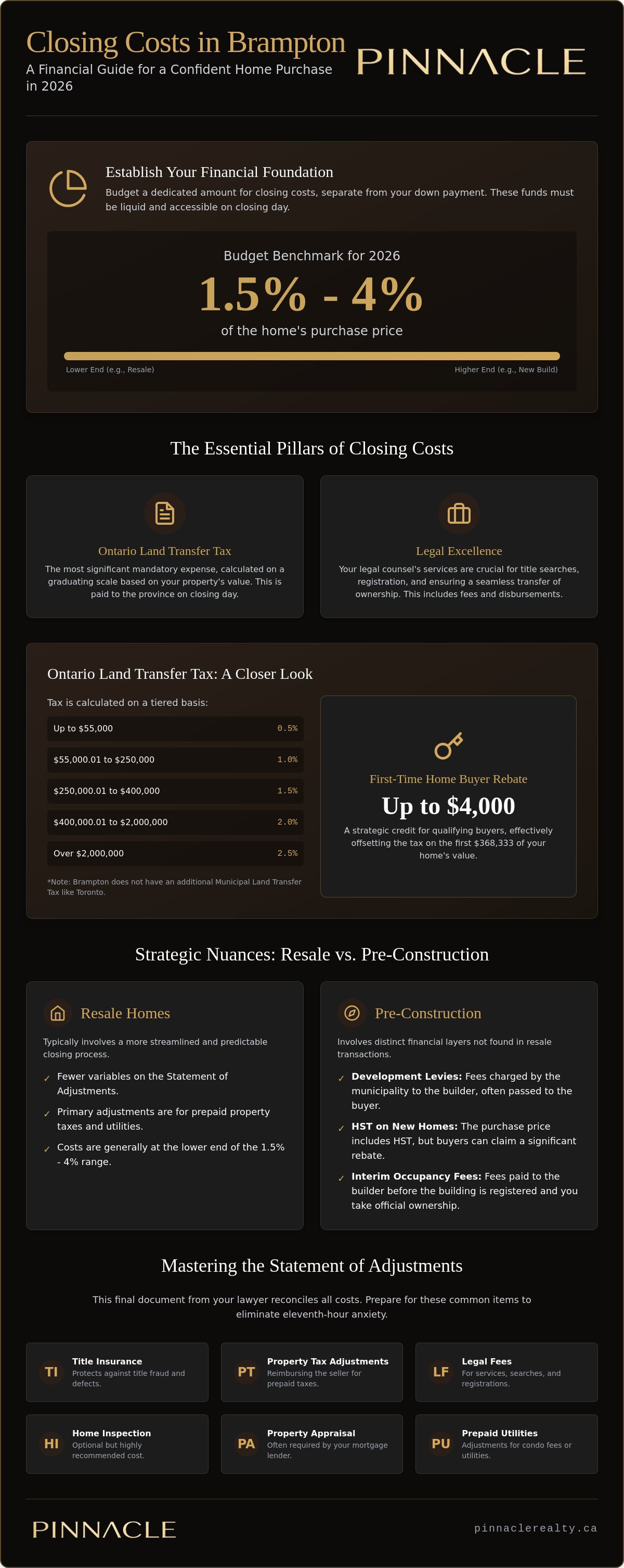 Closing costs for home buyers in Brampton