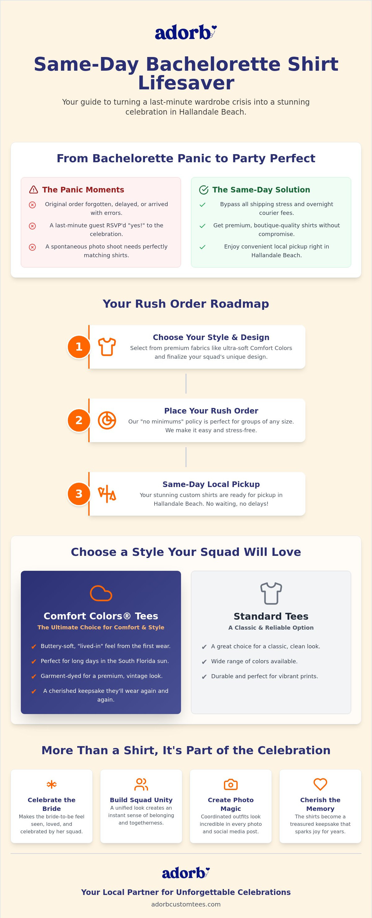 Same-Day Custom Bachelorette Shirts in Hallandale Beach: Rush Order Guide