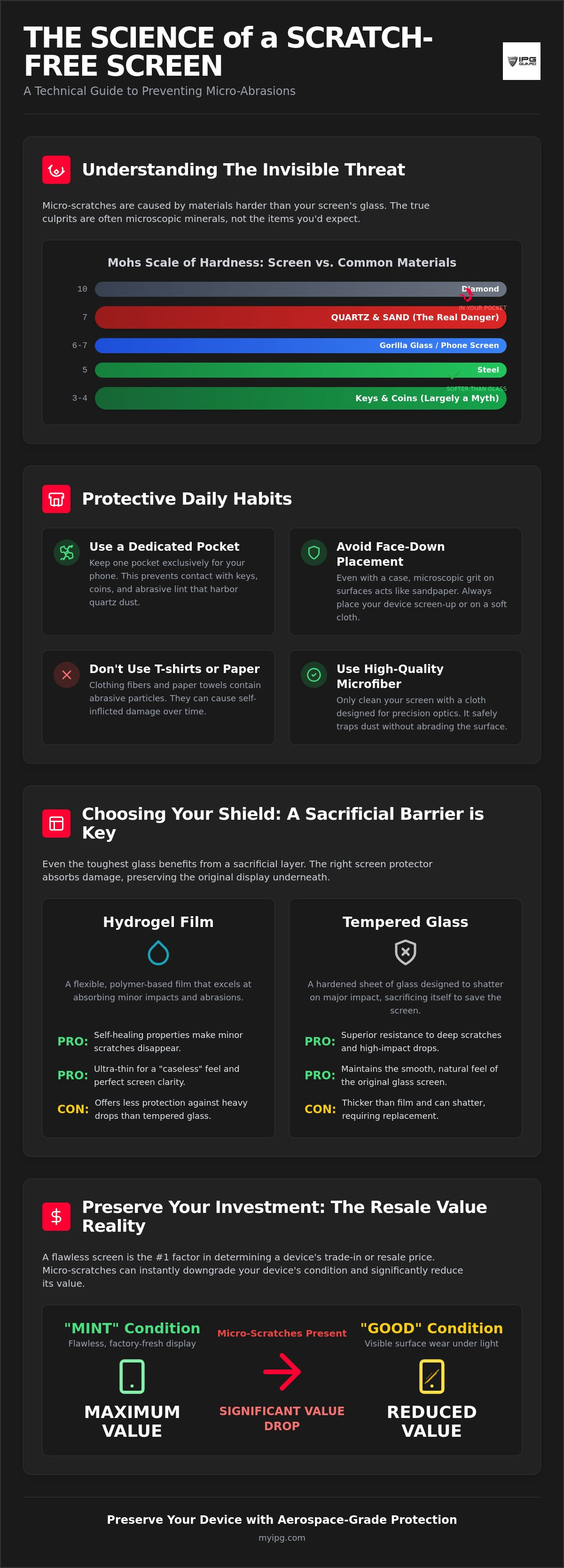 How to prevent micro scratches on phone screen