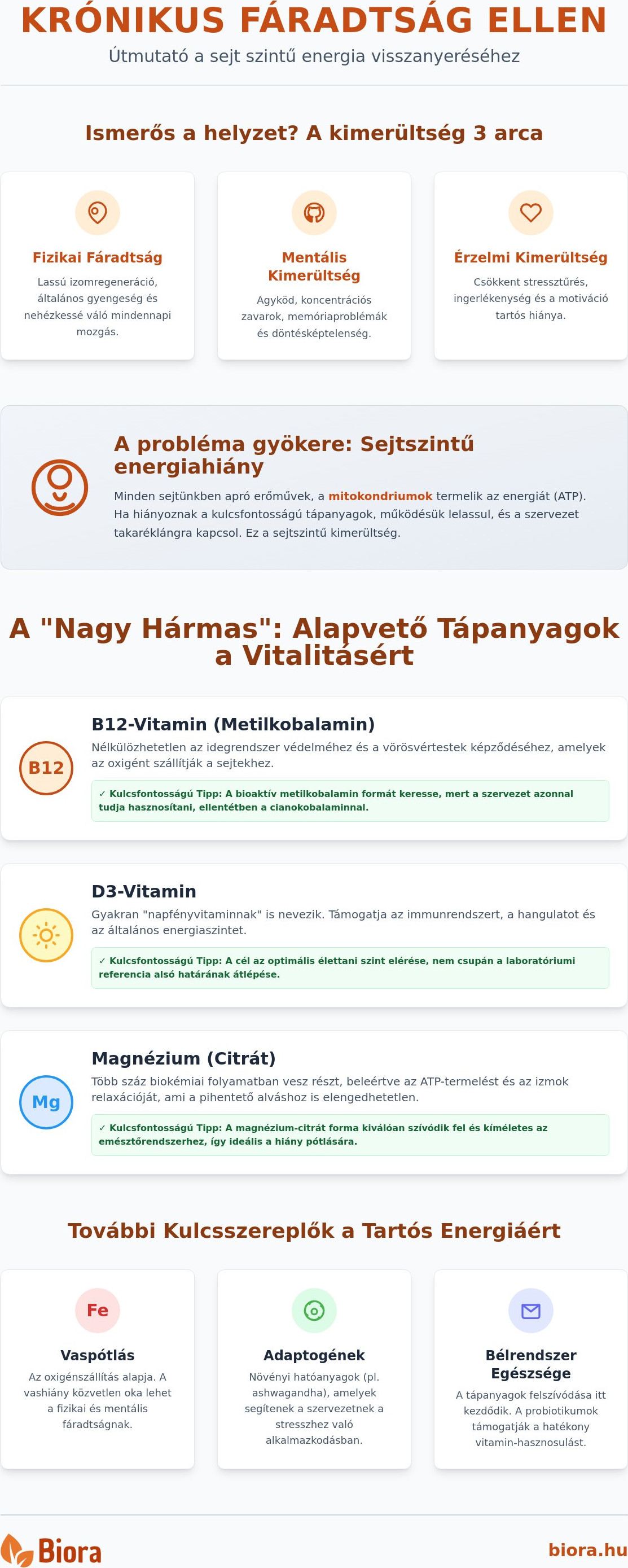 Krónikus fáradtság ellen vitaminok