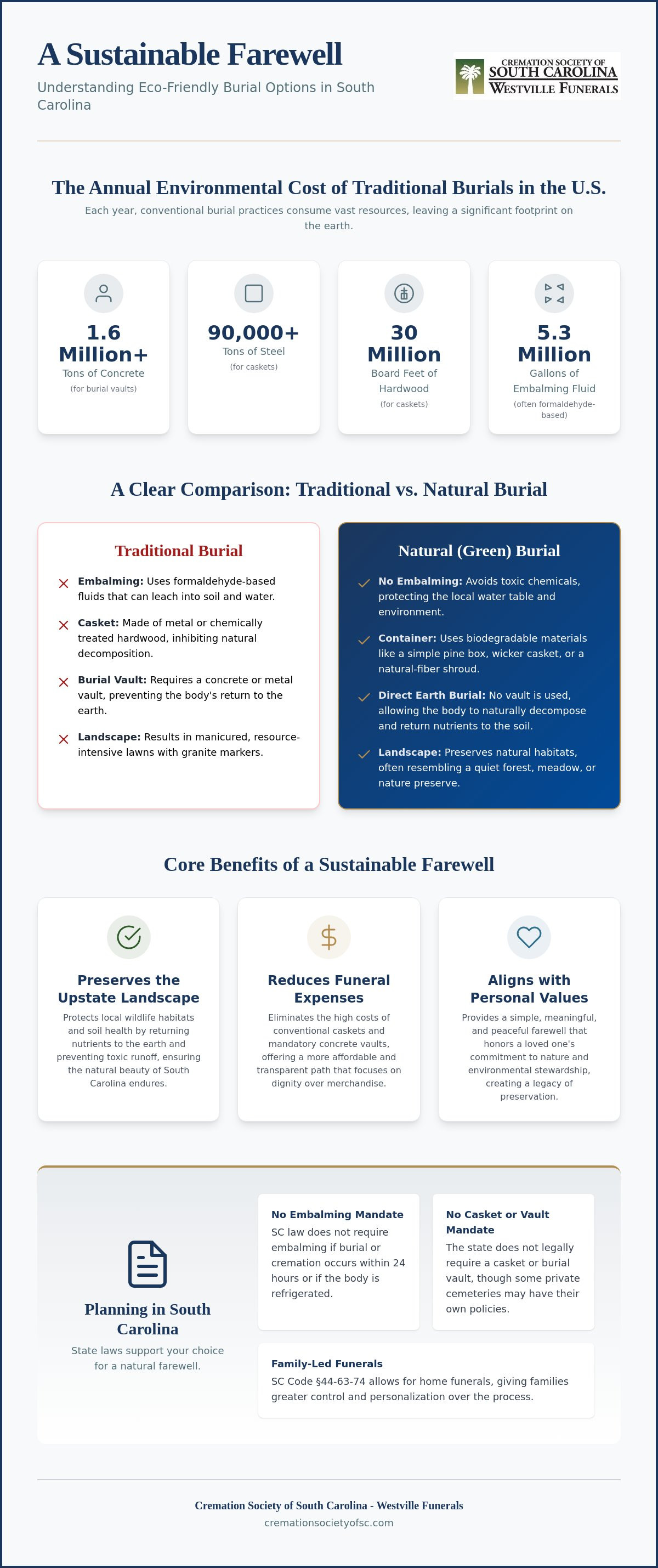 Eco-friendly burial Greer SC