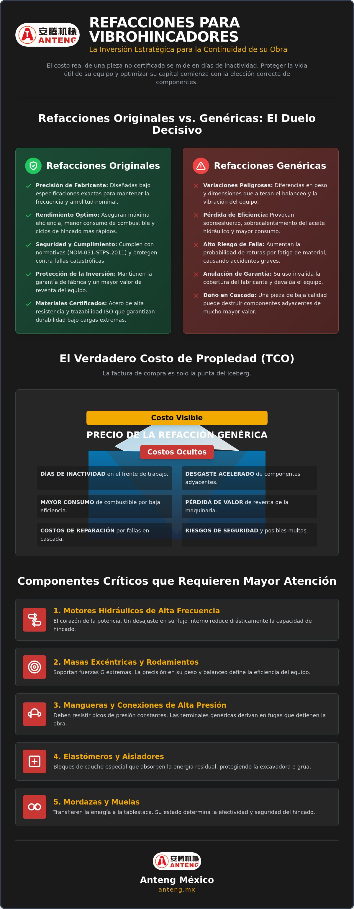 Refacciones originales para vibrohincadores