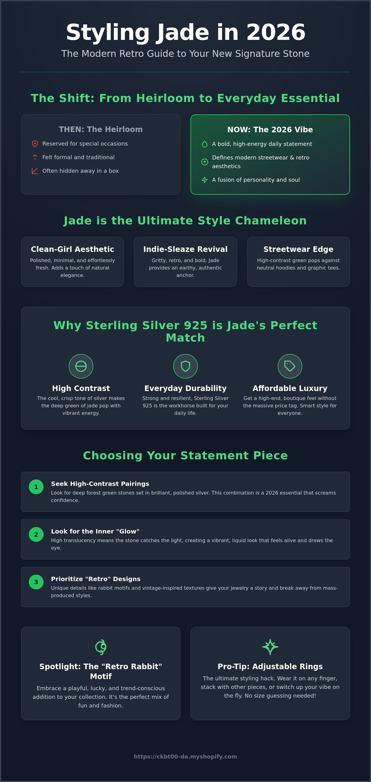 Styling jade jewelry