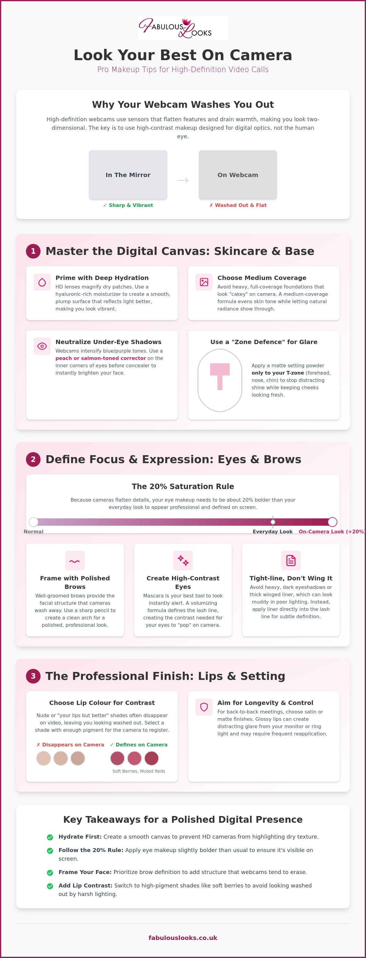 Zoom meeting makeup tips