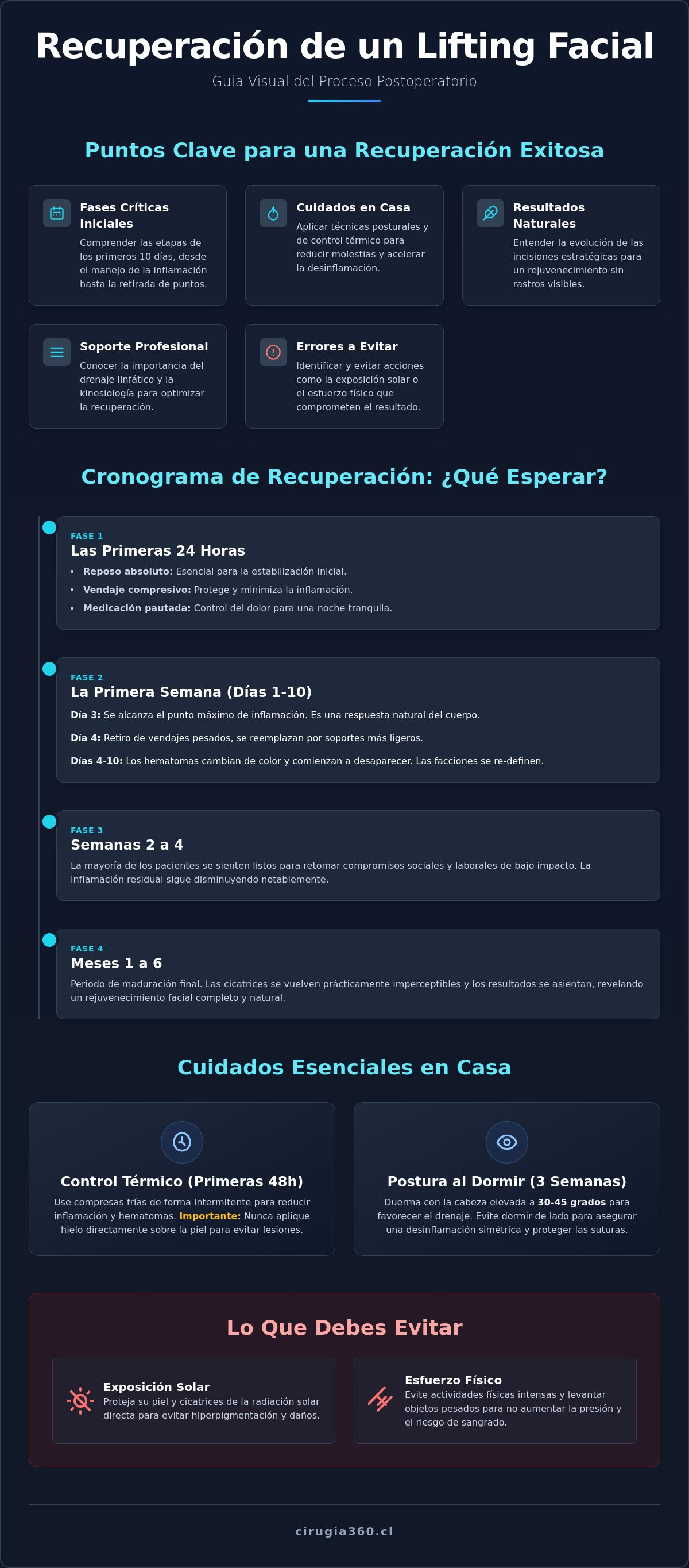 Recuperacion de un lifting facial
