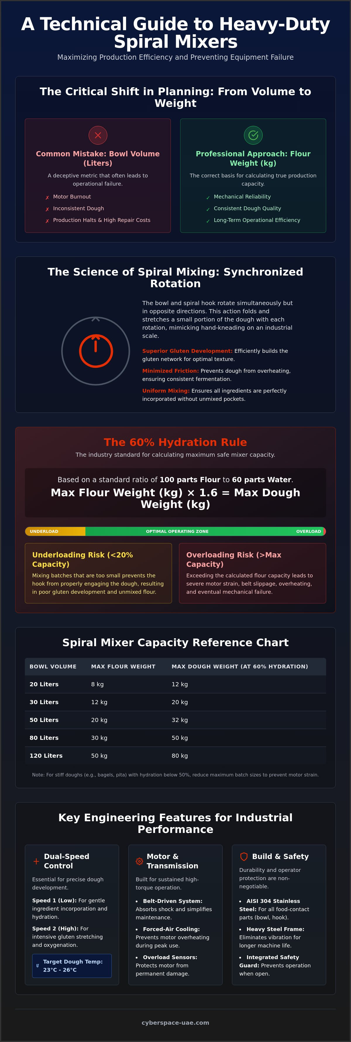 Heavy duty spiral mixer Dubai