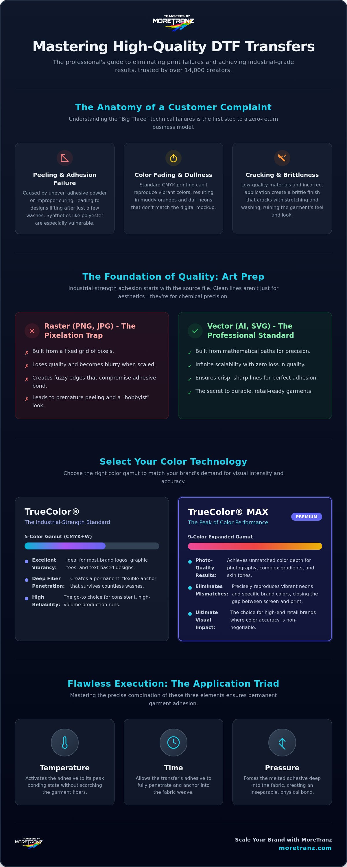 What makes a high quality DTF transfer