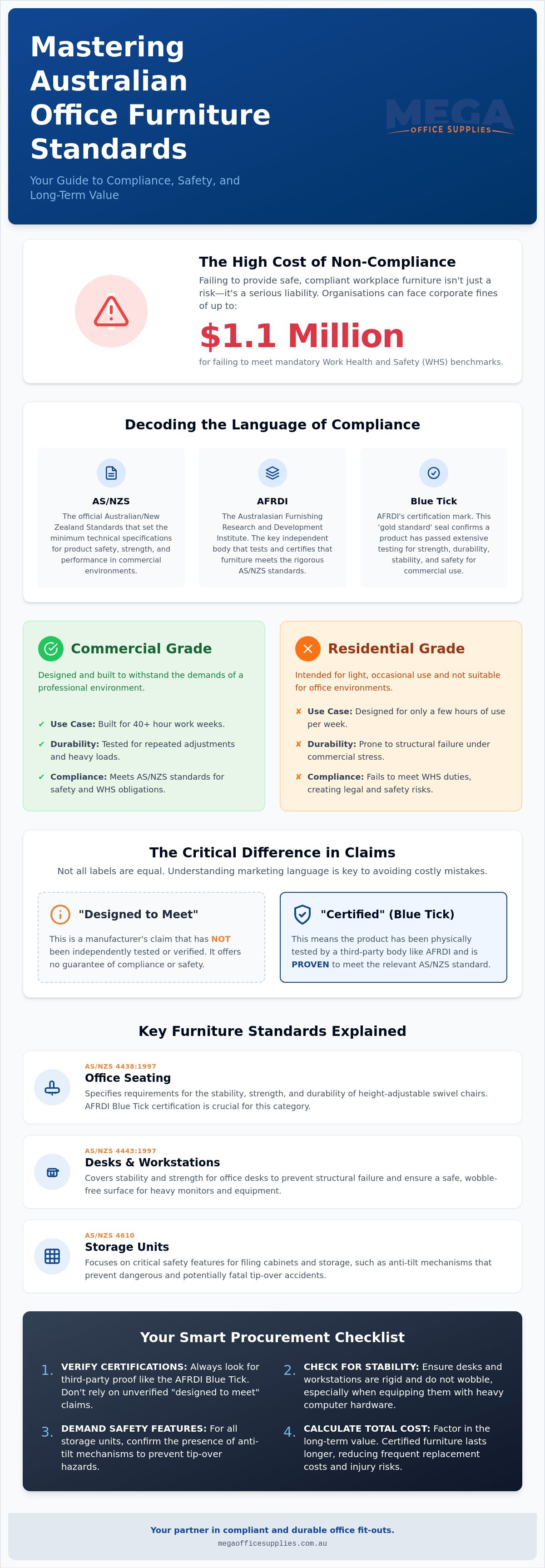 Australian standards for office furniture