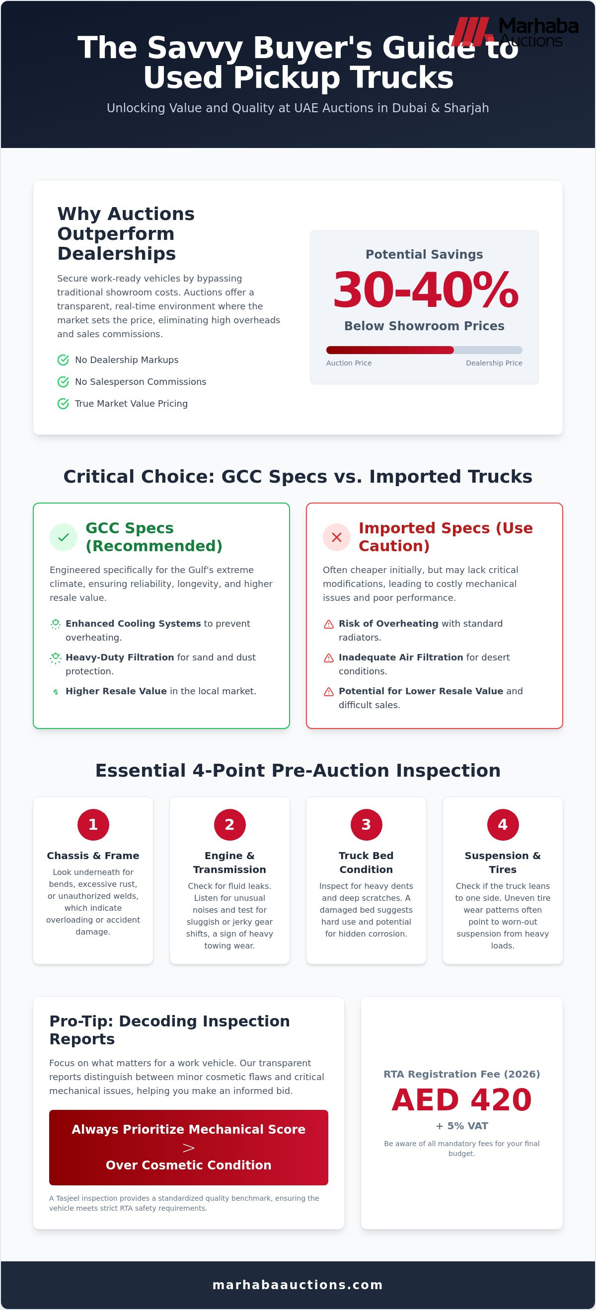 Used pickup truck auction UAE