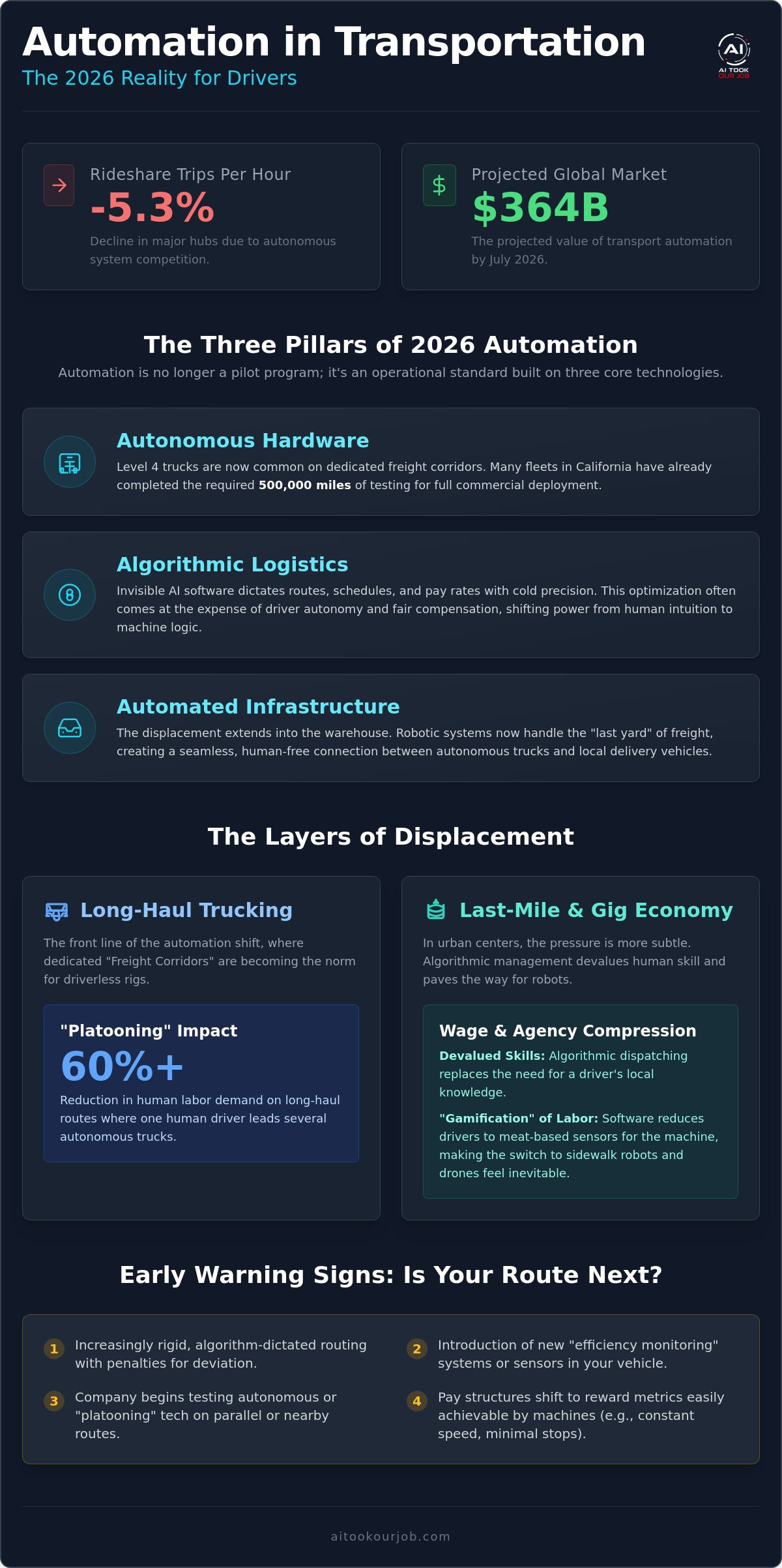 Automation in transportation