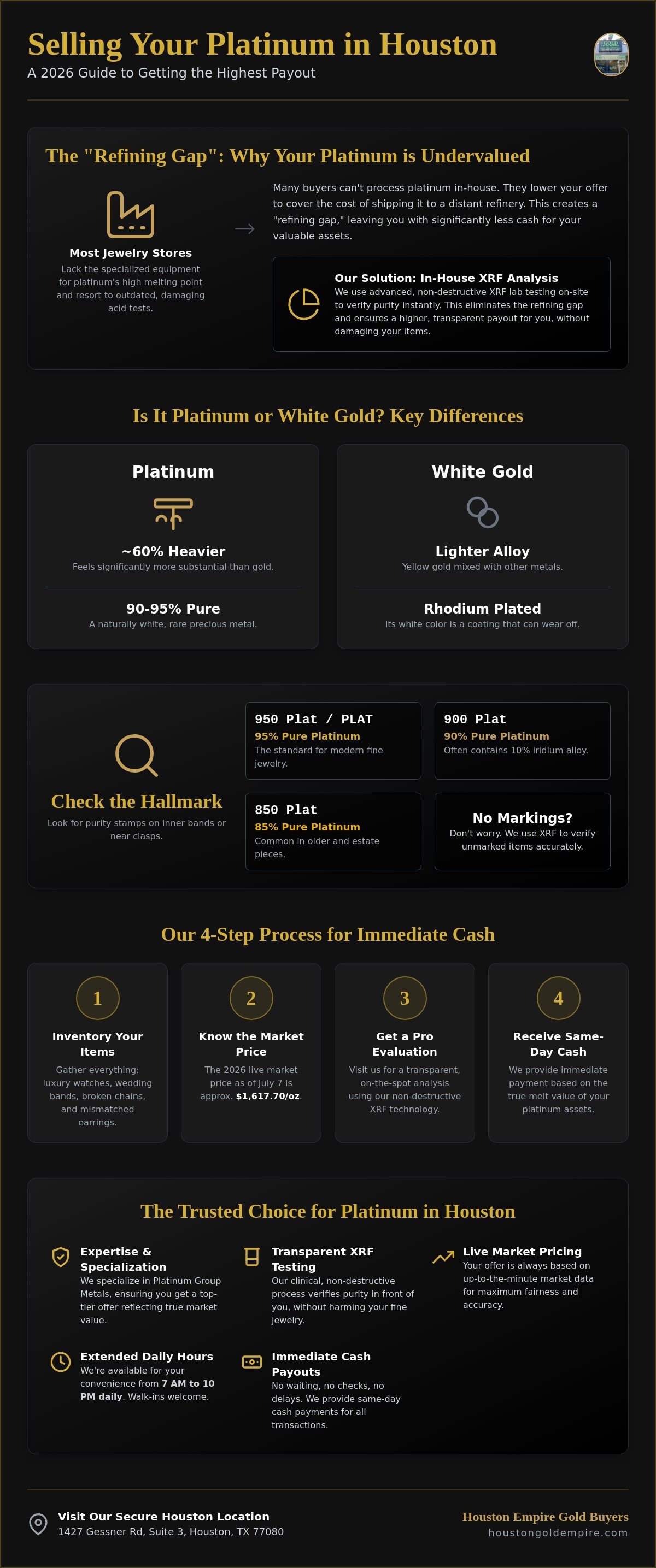 Sell platinum jewelry