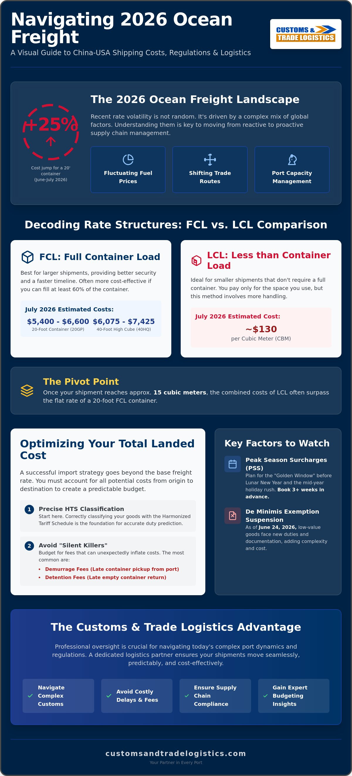 Ocean freight rates from China to USA