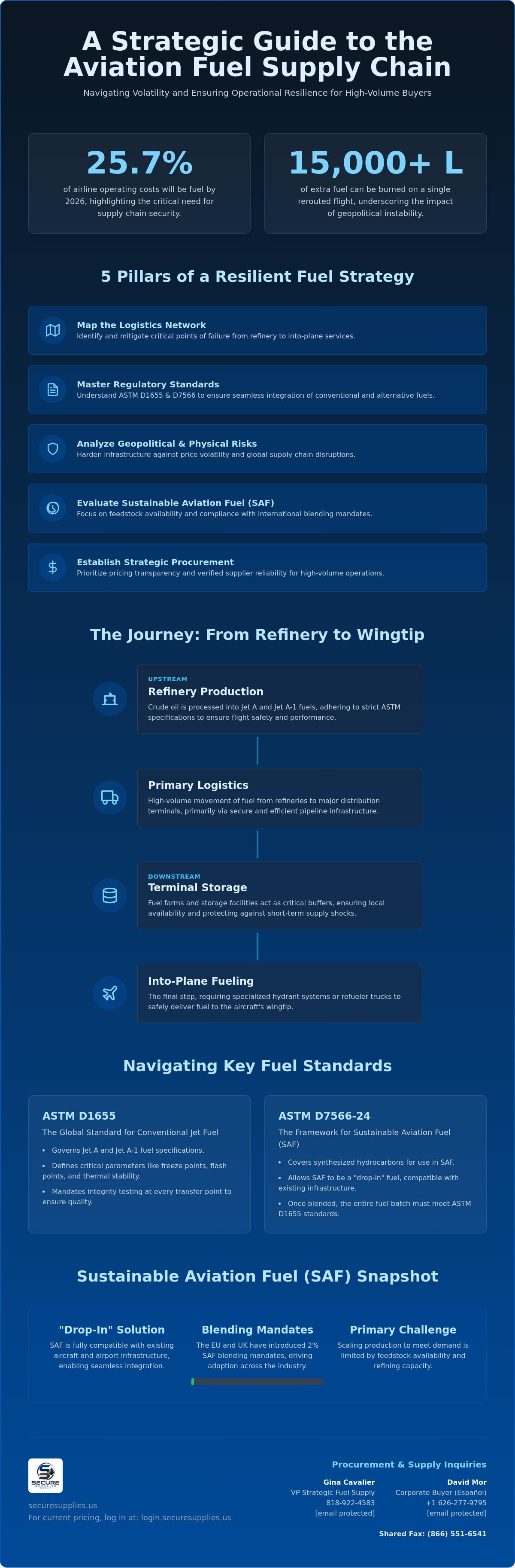 Aviation fuel supply chain