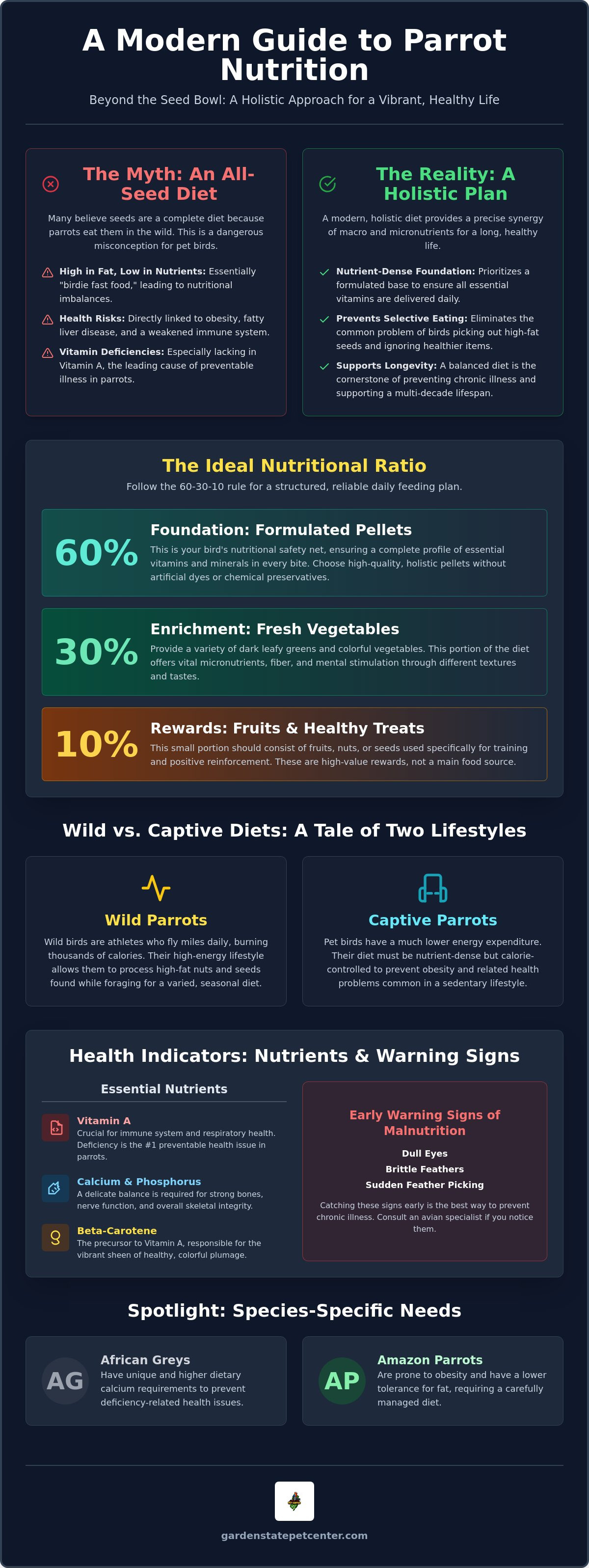 Parrot nutrition guide