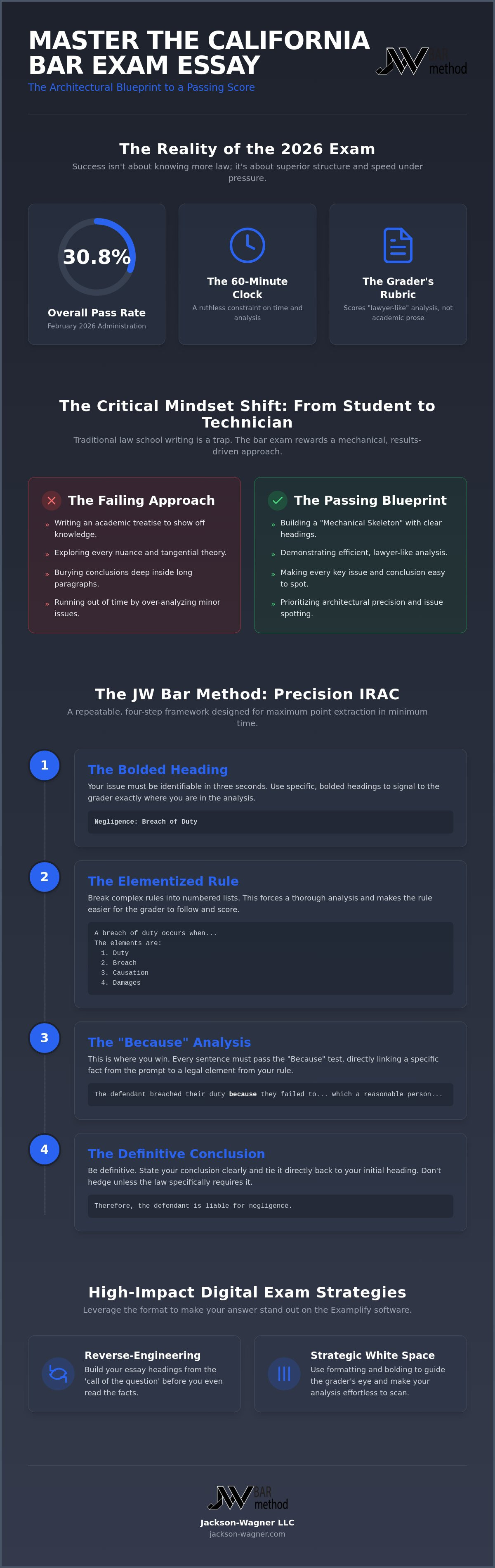 How to structure a california bar exam essay answer