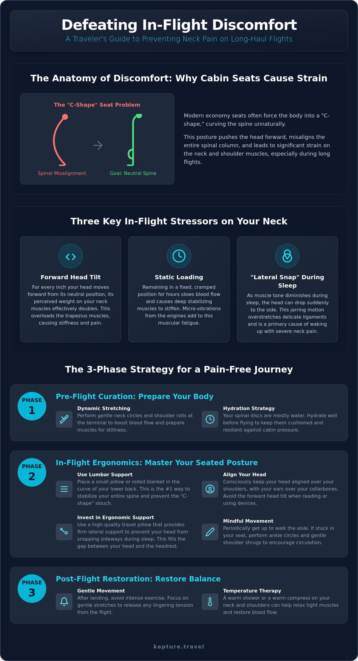 How to prevent neck pain on plane