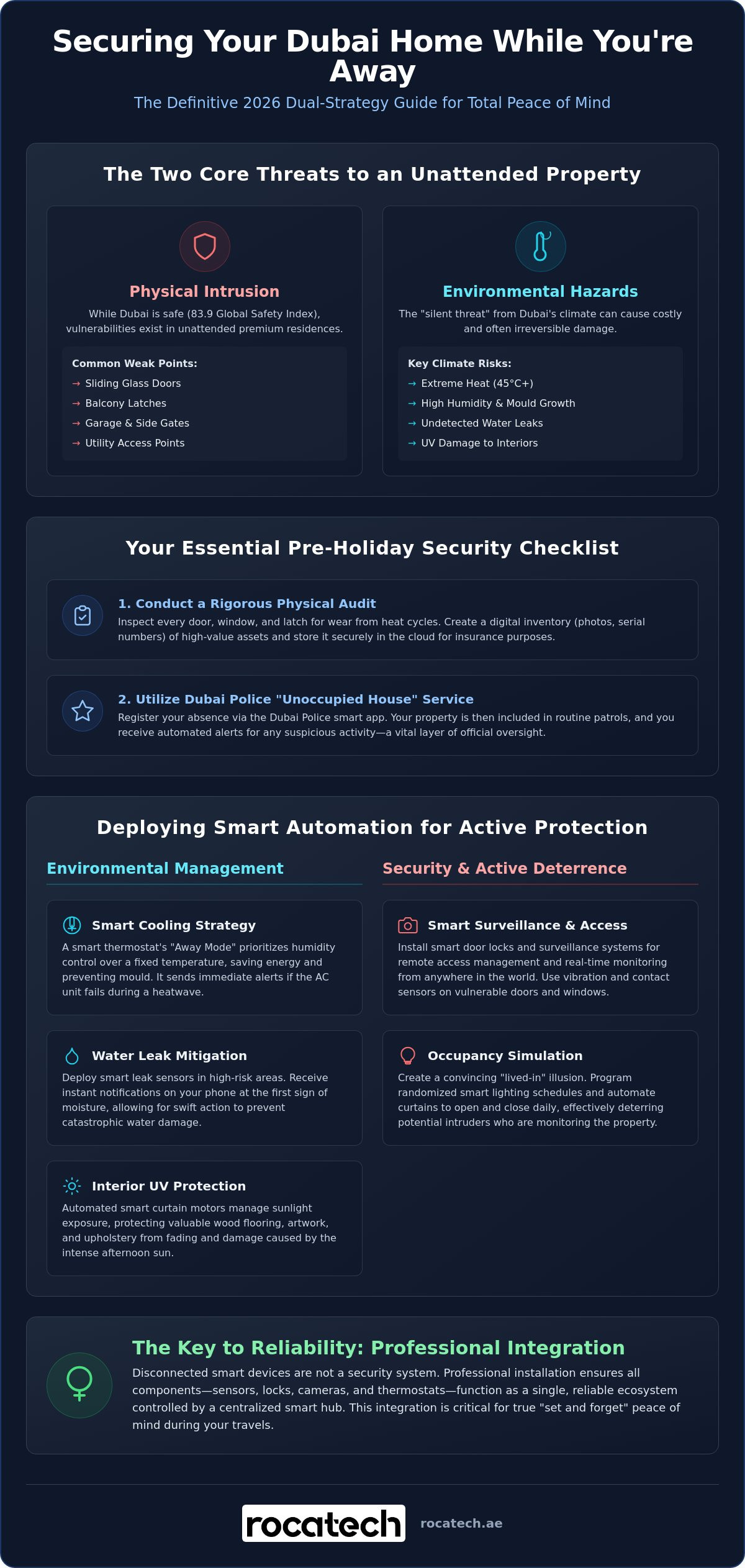 Secure your home while on holiday dubai