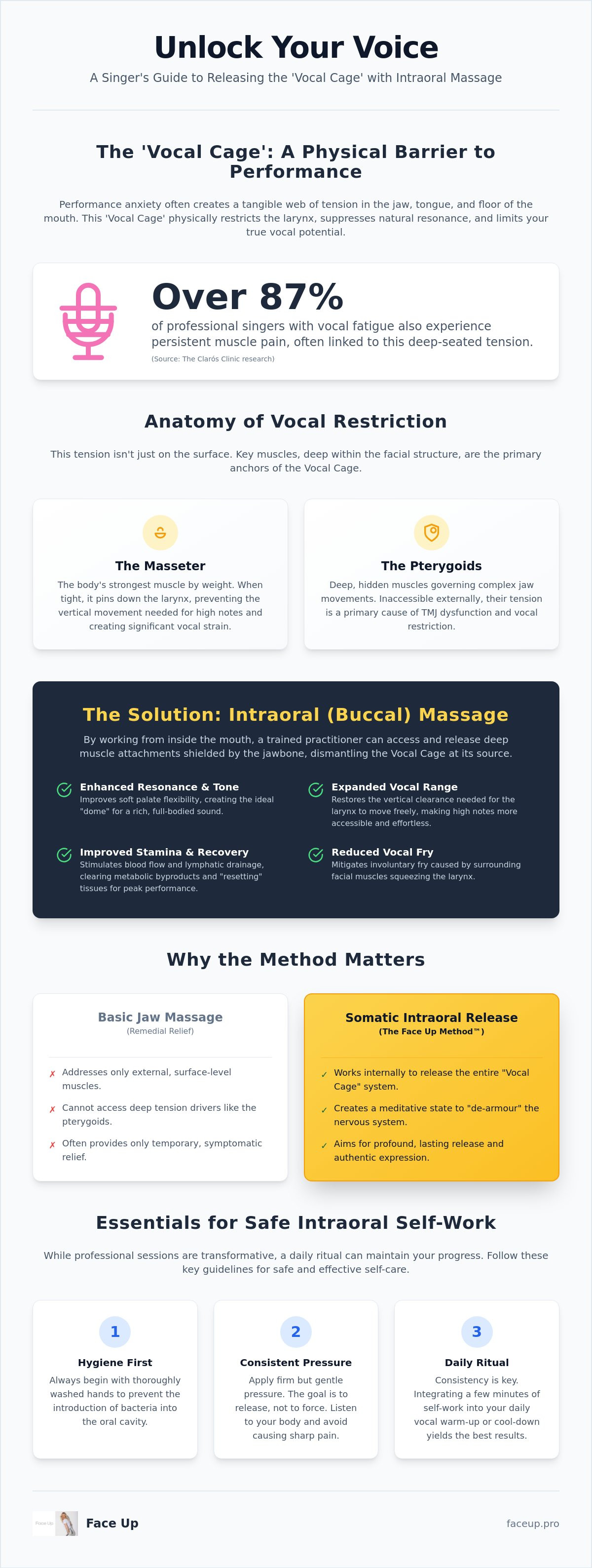 Benefits of intraoral massage for singers