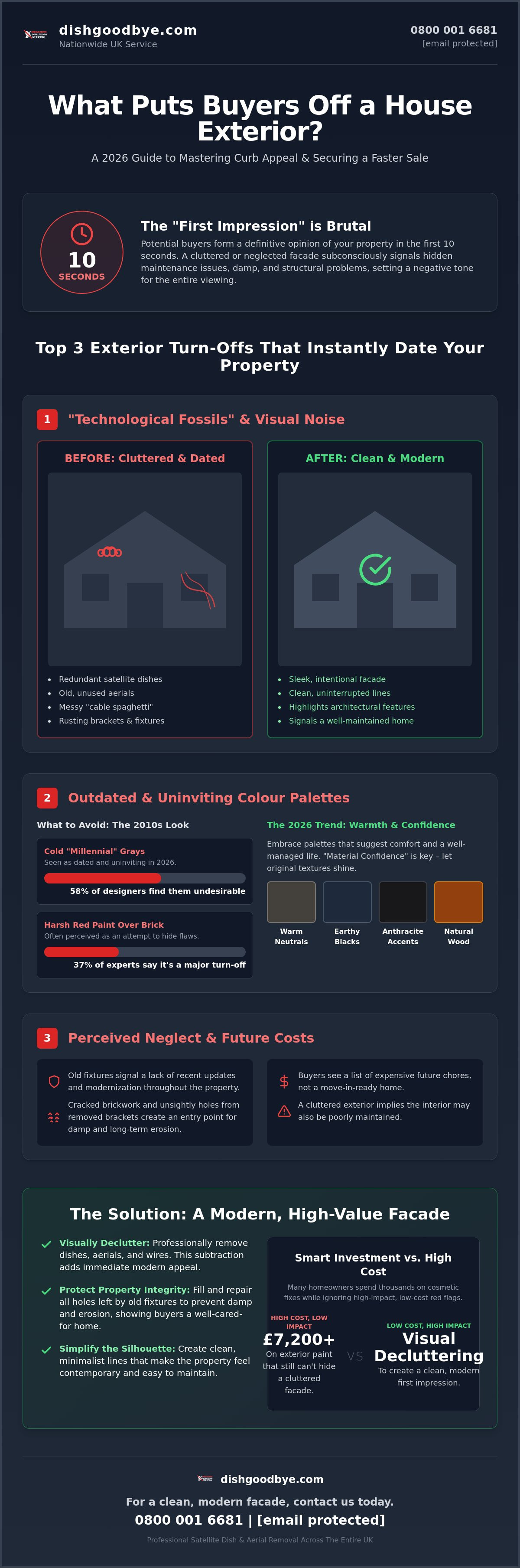 What puts buyers off a house exterior