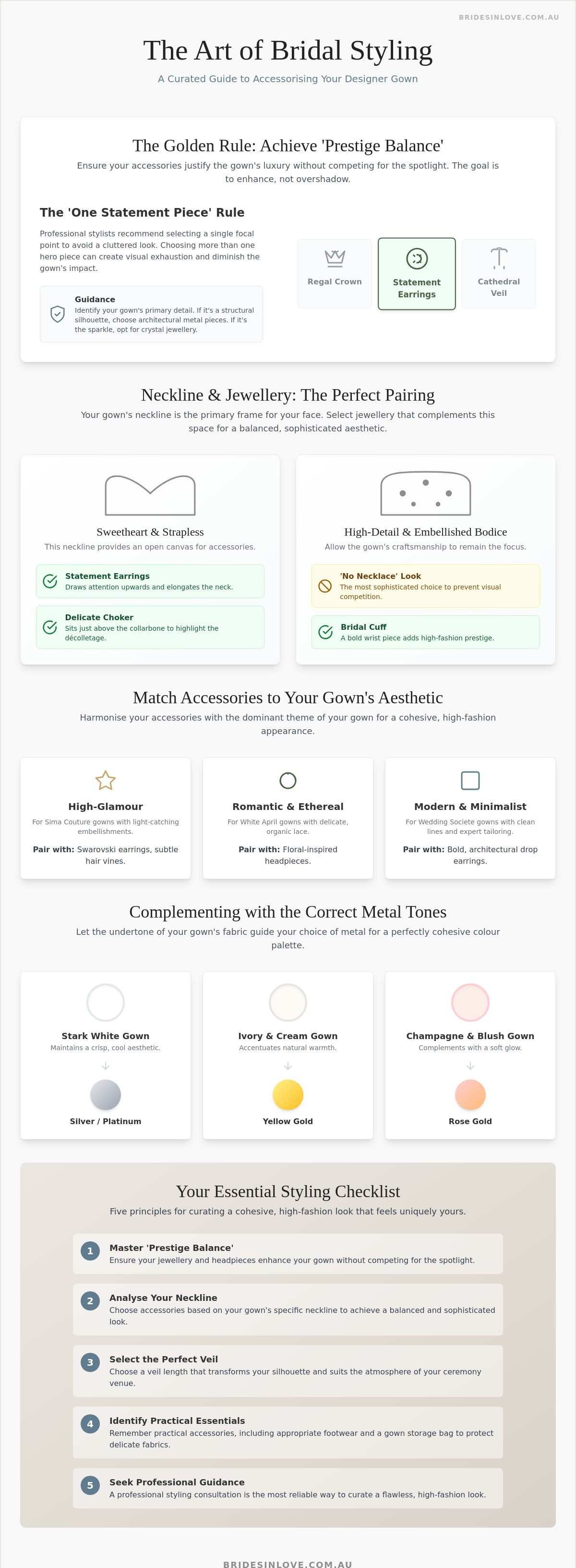 How to choose accessories for your wedding dress