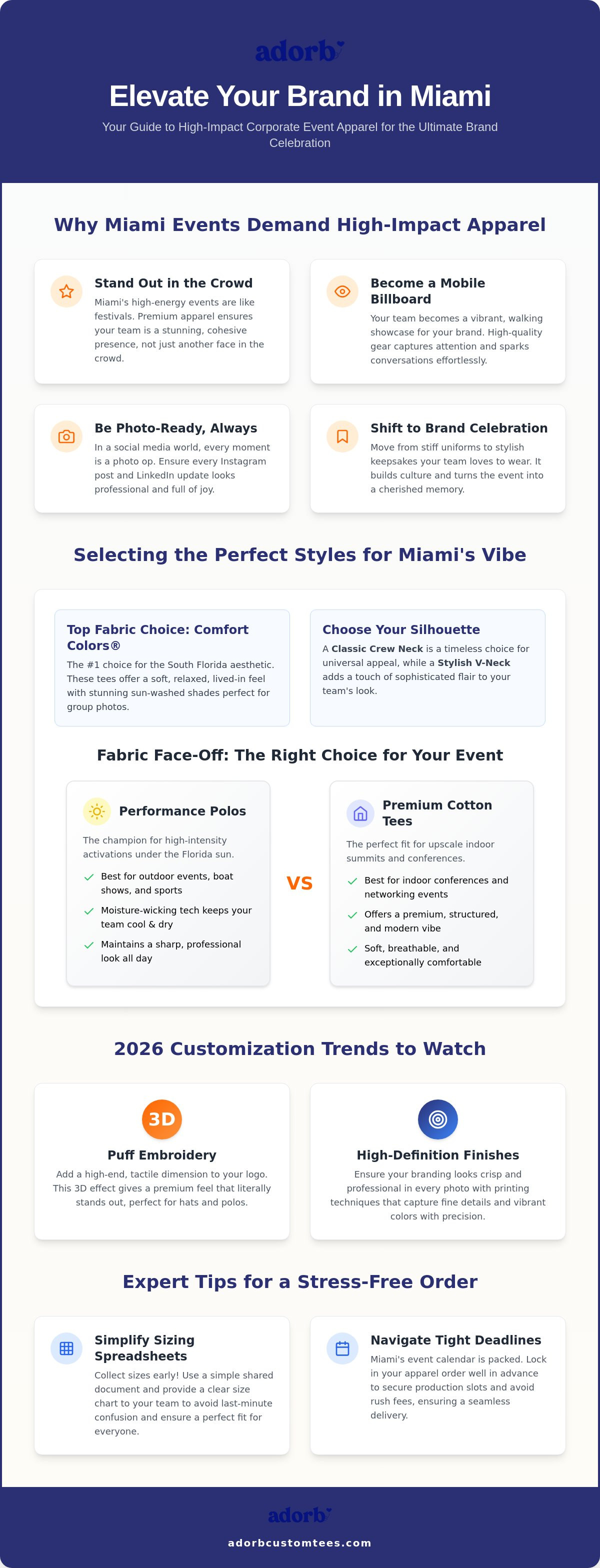 Corporate Event Shirts & Branded Apparel in Miami