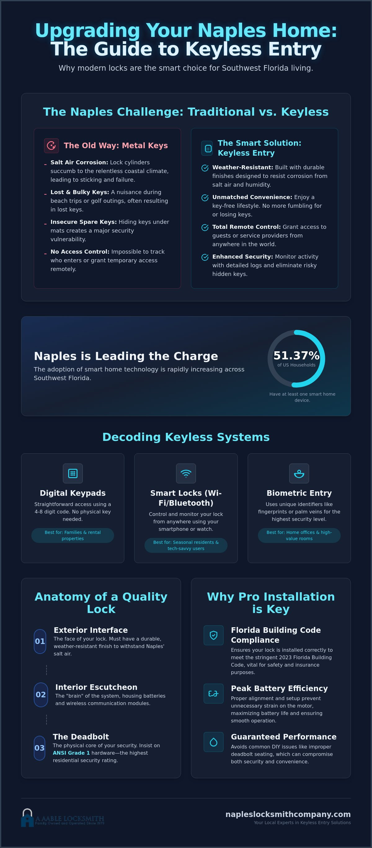 Keyless entry for homes Naples