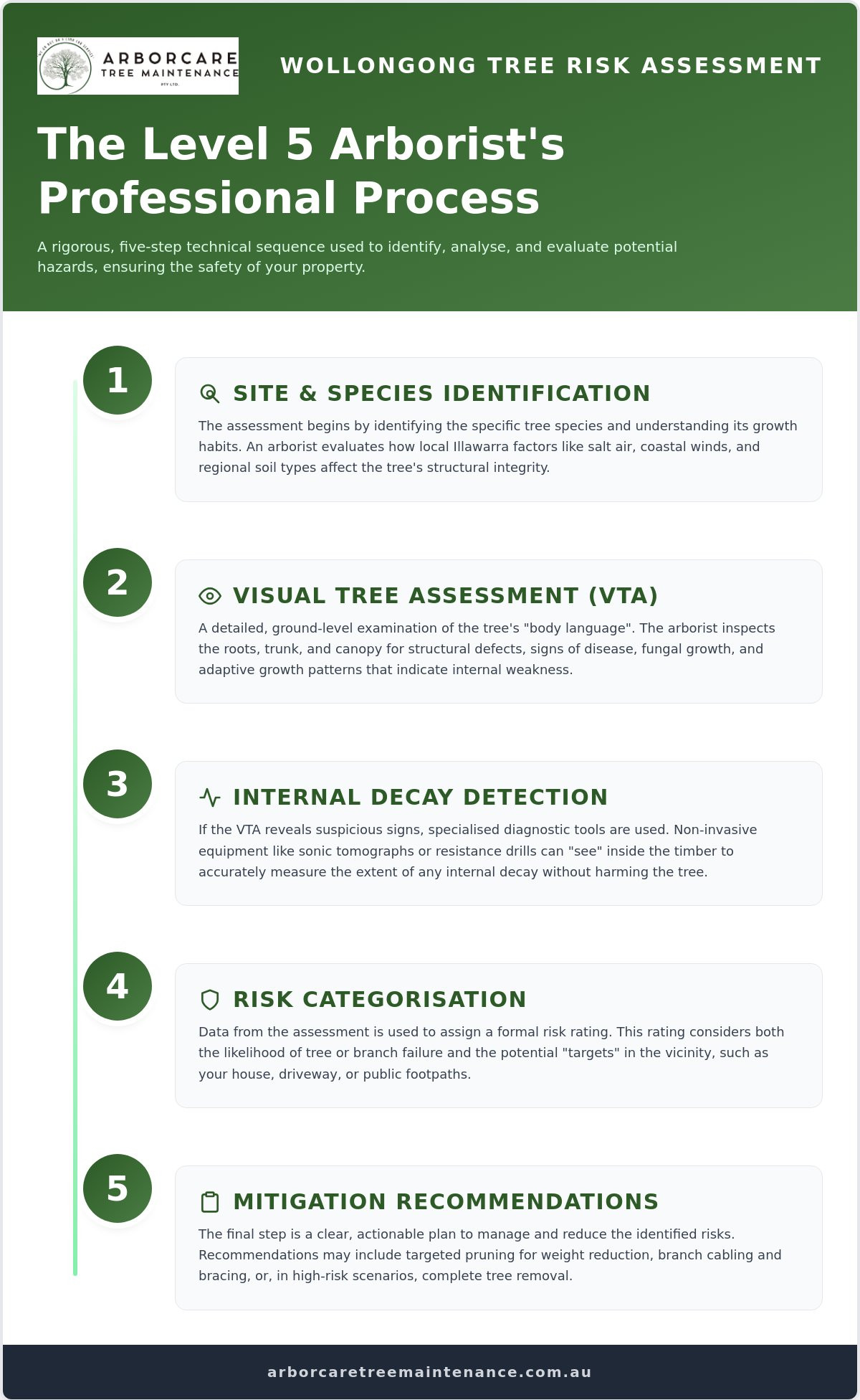 Tree risk assessment Wollongong