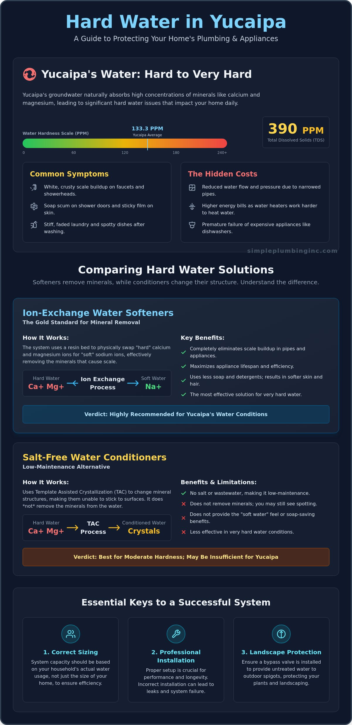 Hard water solutions Yucaipa CA