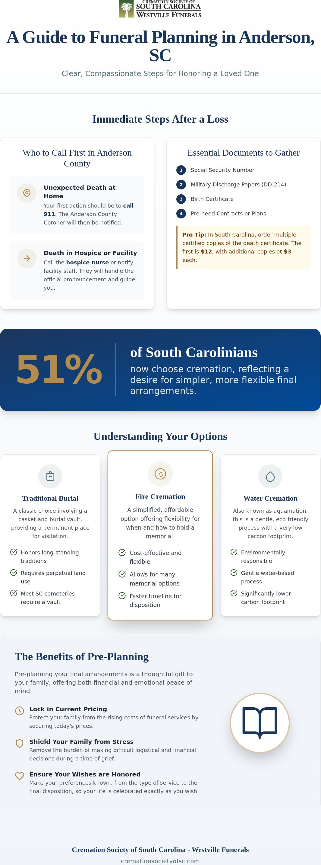 Anderson SC funeral planning guide