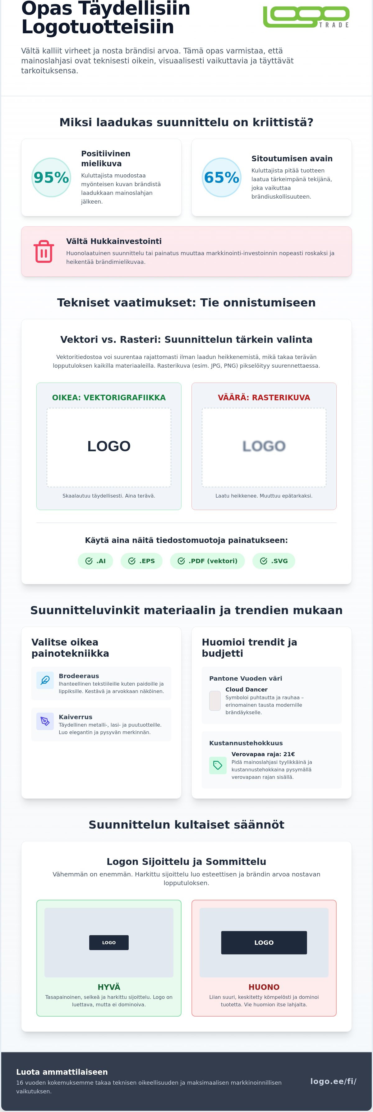 Logotuotteiden suunnitteluvinkit
