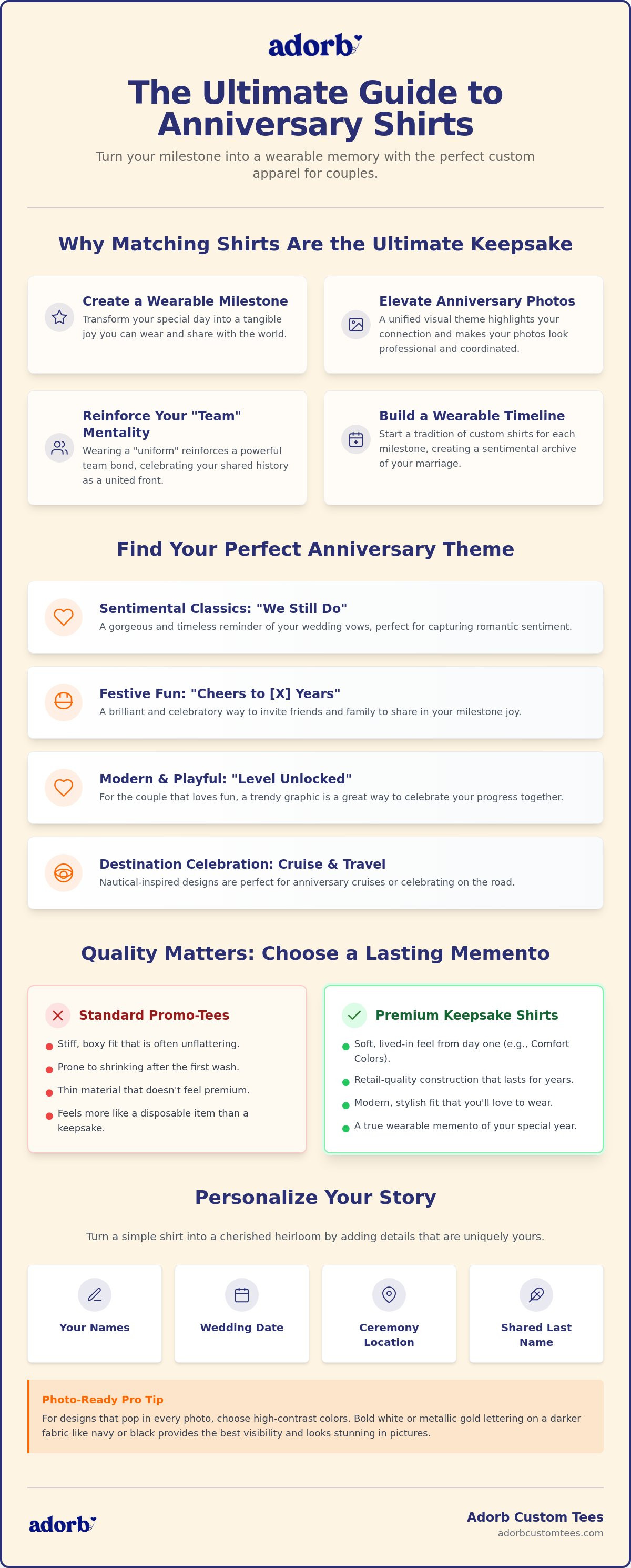 Anniversary shirts for couples